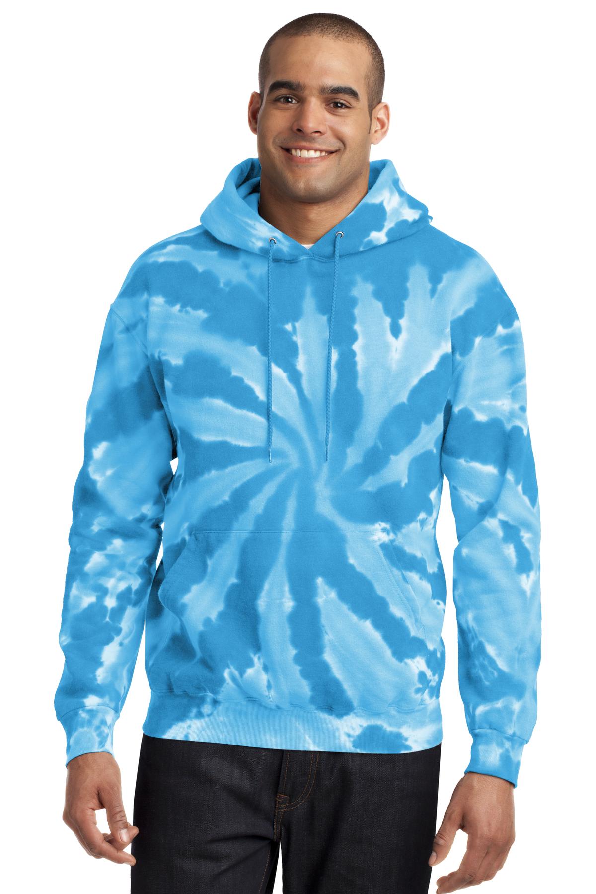 Port & Company? Tie-Dye Pullover Hooded Sweatshirt. PC146