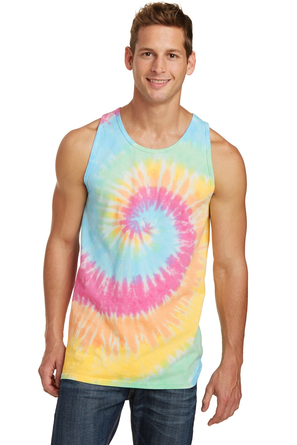 Port & Company? Tie-Dye Tank Top.  PC147TT