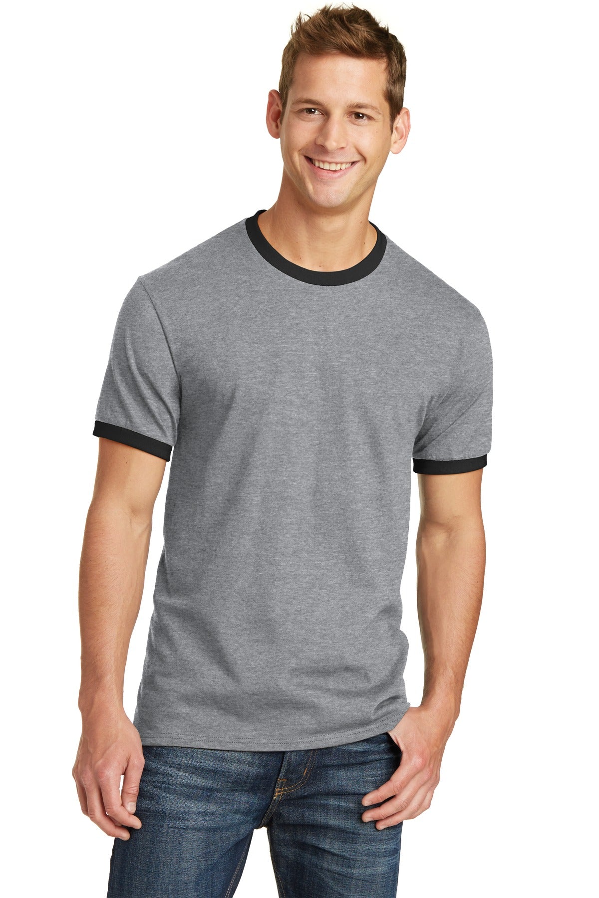 Port & Company? Core Cotton Ringer Tee.  PC54R