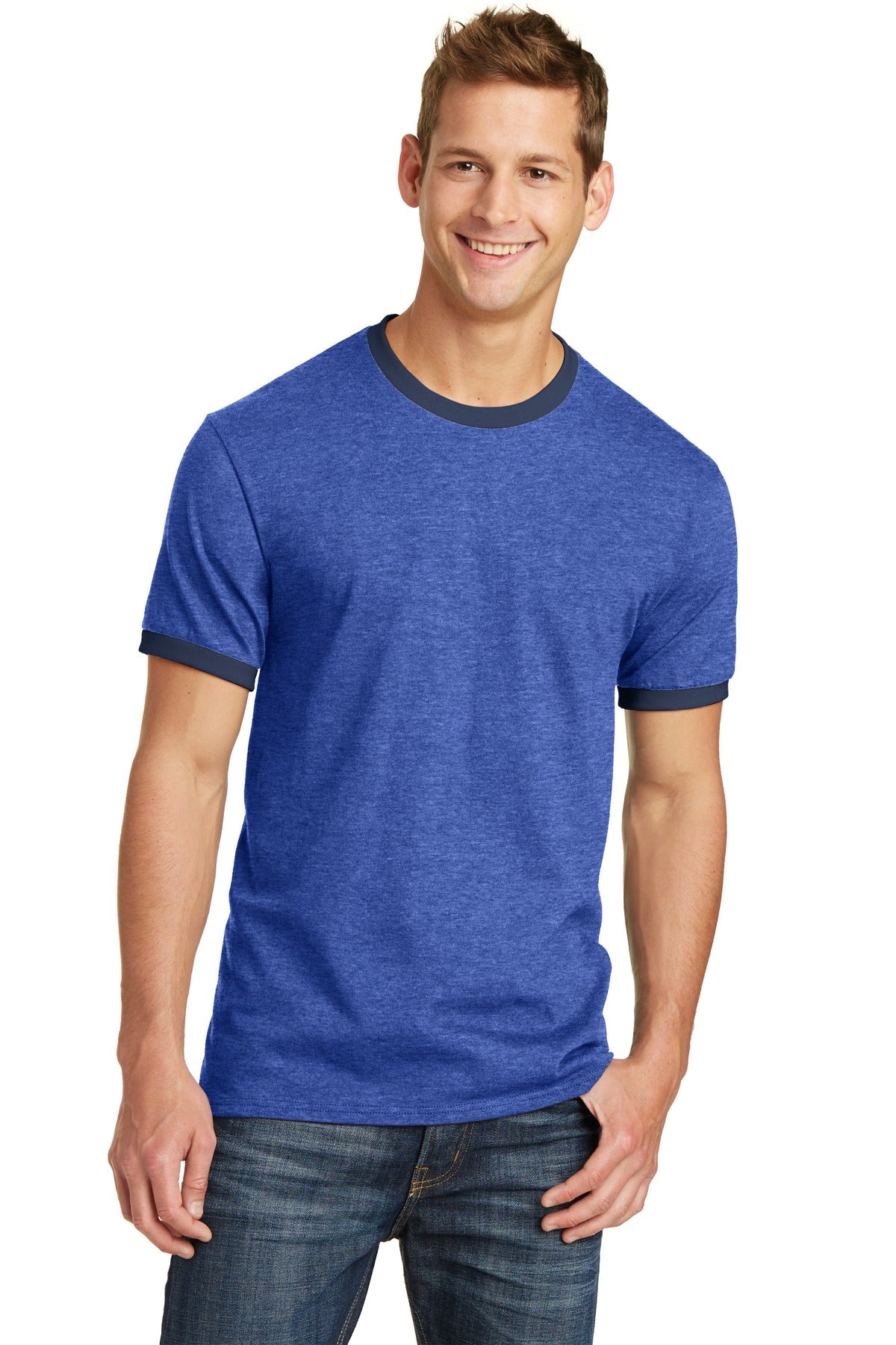 Port & Company? Core Cotton Ringer Tee.  PC54R