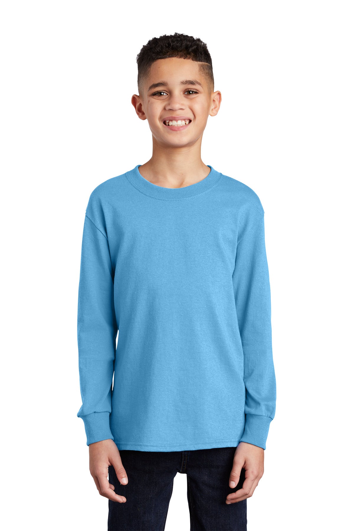 Port & Company? Youth Long Sleeve Core Cotton Tee. PC54YLS