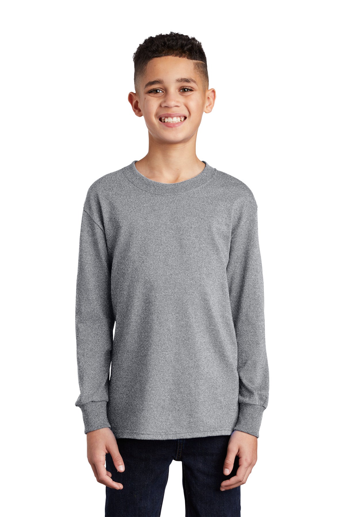 Port & Company? Youth Long Sleeve Core Cotton Tee. PC54YLS