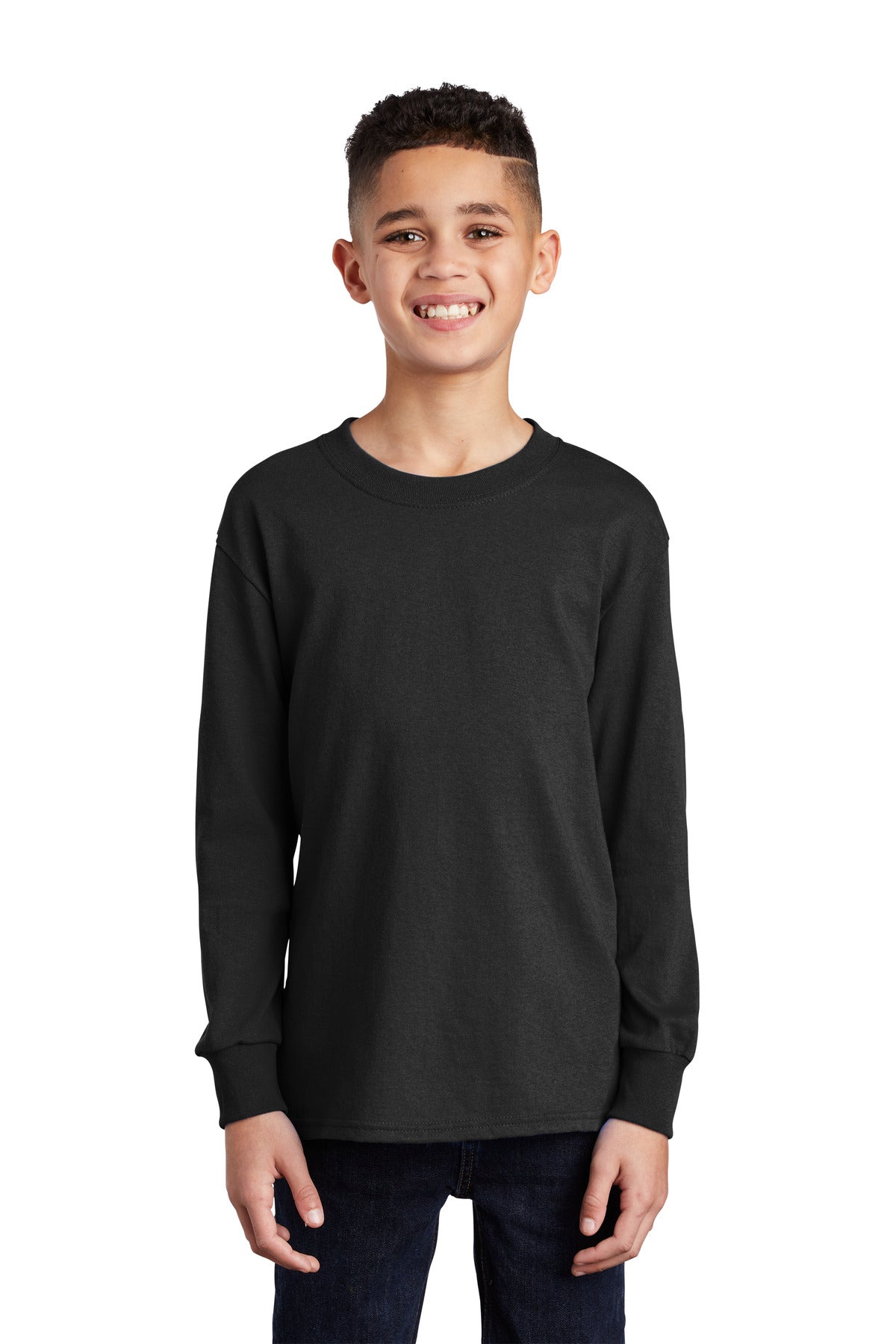 Port & Company? Youth Long Sleeve Core Cotton Tee. PC54YLS