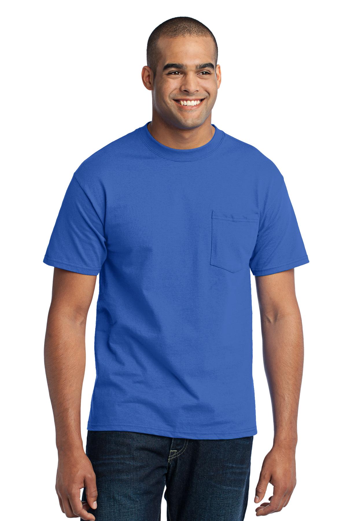 Port & Company? Tall Core Blend Pocket Tee. PC55PT