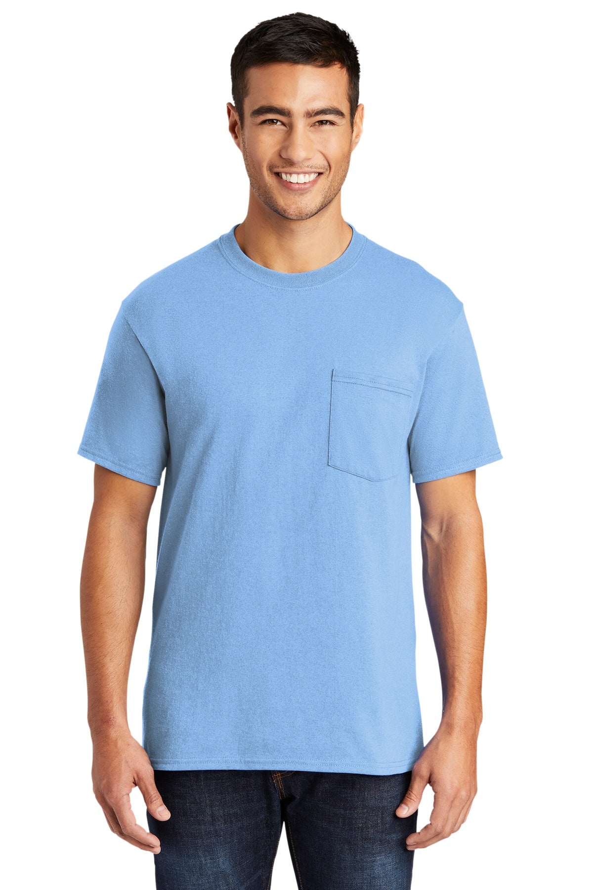 Port & Company? Tall Core Blend Pocket Tee. PC55PT