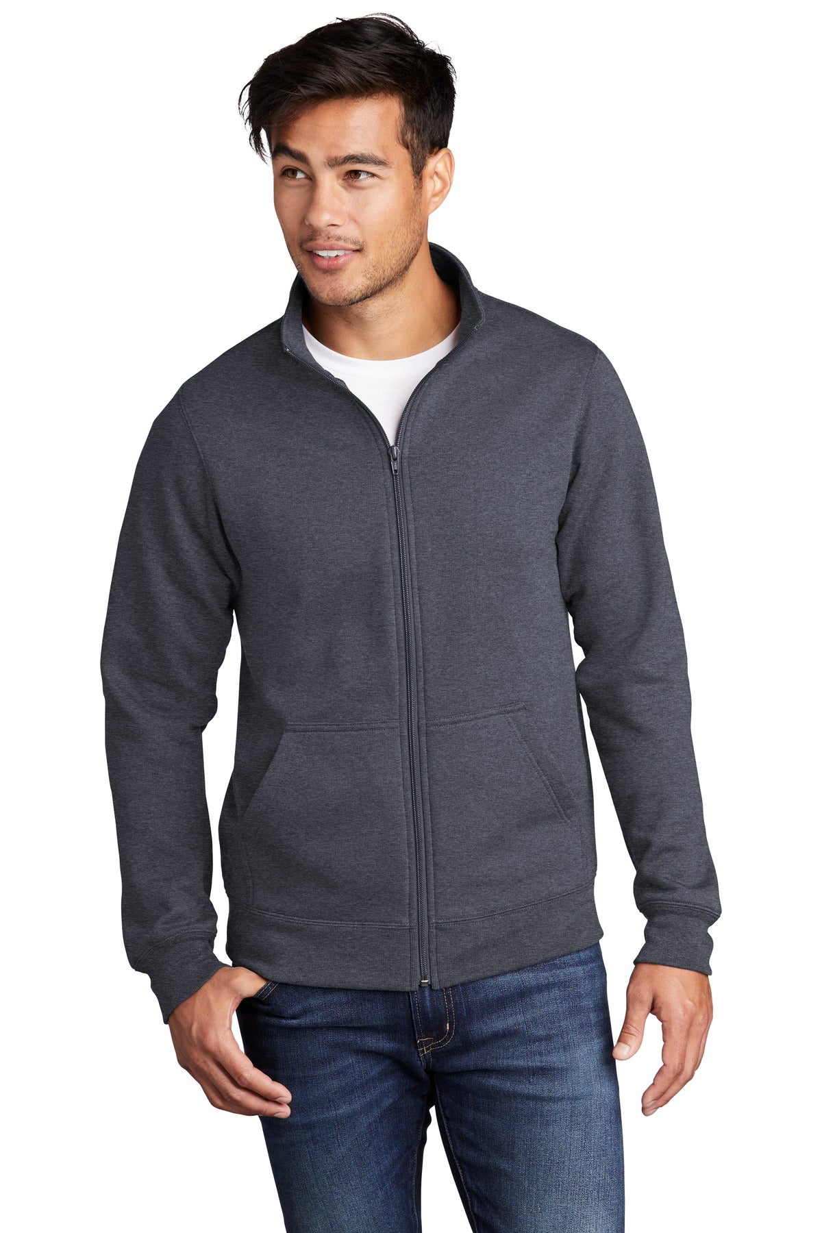 Port & Company ? Core Fleece Cadet Full-Zip Sweatshirt PC78FZ