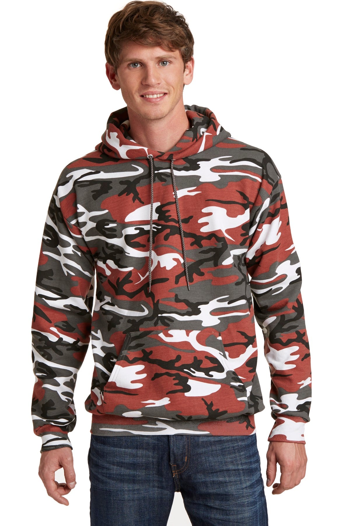 Port & Company? Core Fleece Camo Pullover Hooded Sweatshirt. PC78HC