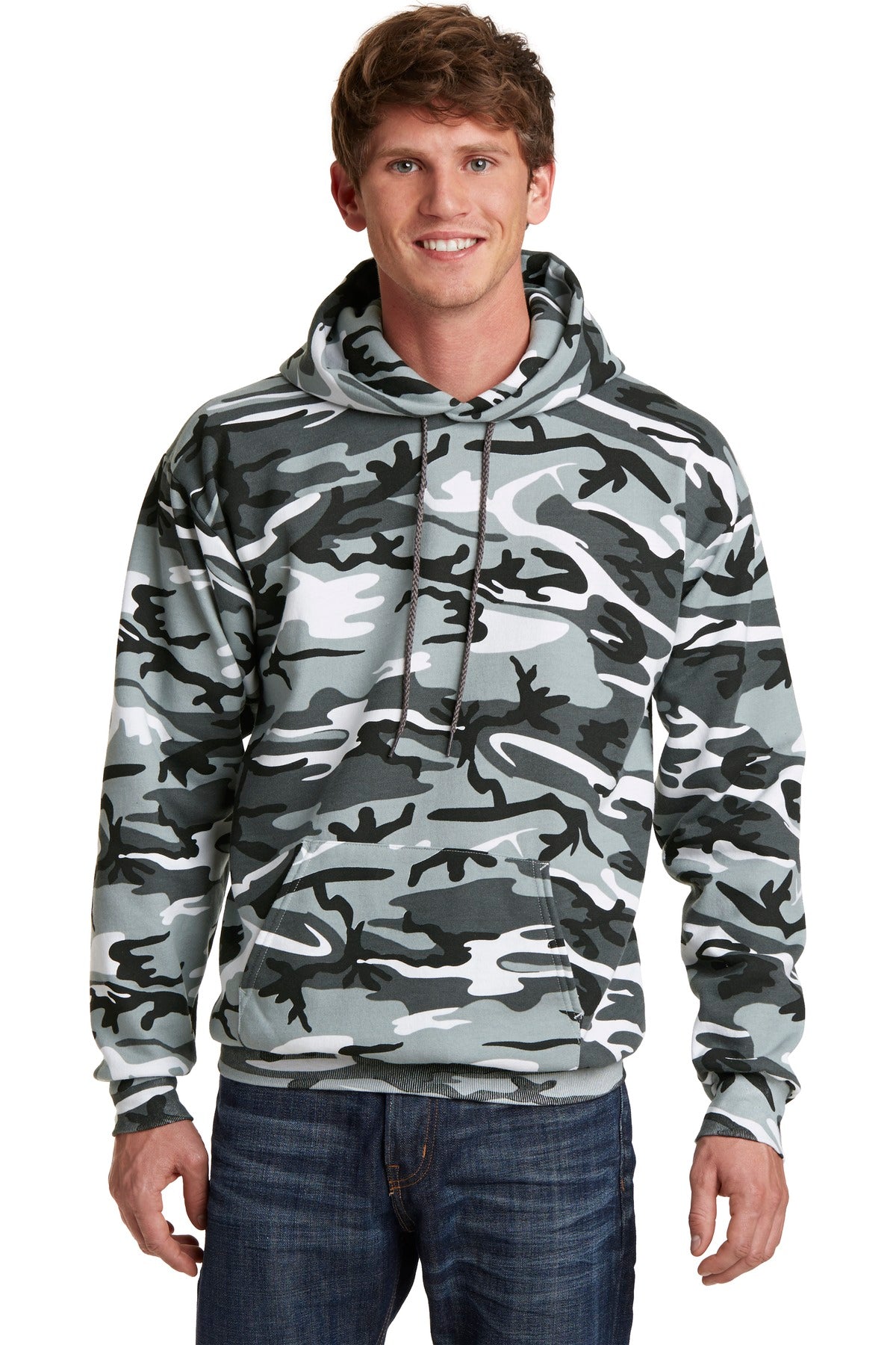 Port & Company? Core Fleece Camo Pullover Hooded Sweatshirt. PC78HC