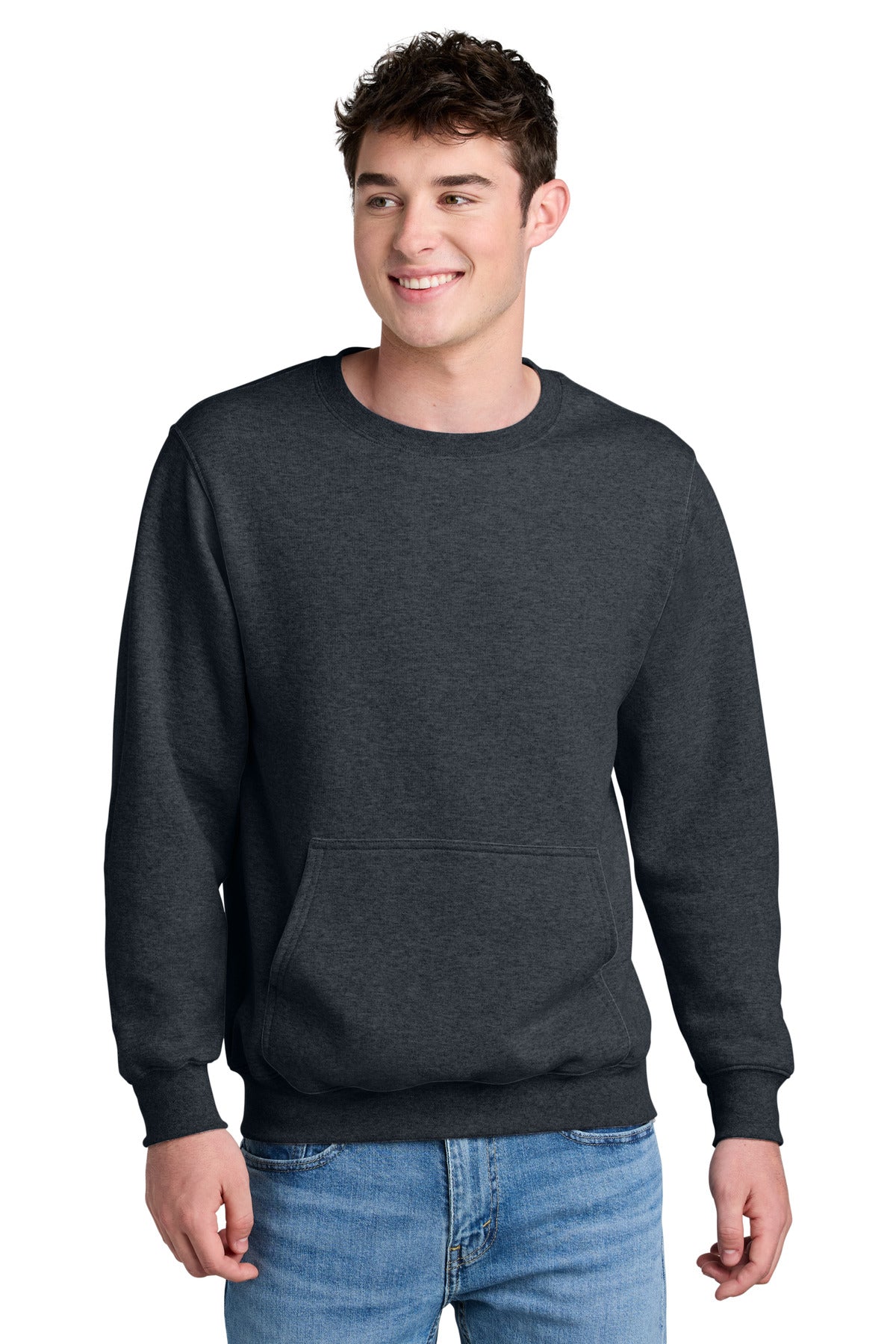 Port & Company? Core Fleece Crewneck Pocket Sweatshirt PC78PKT