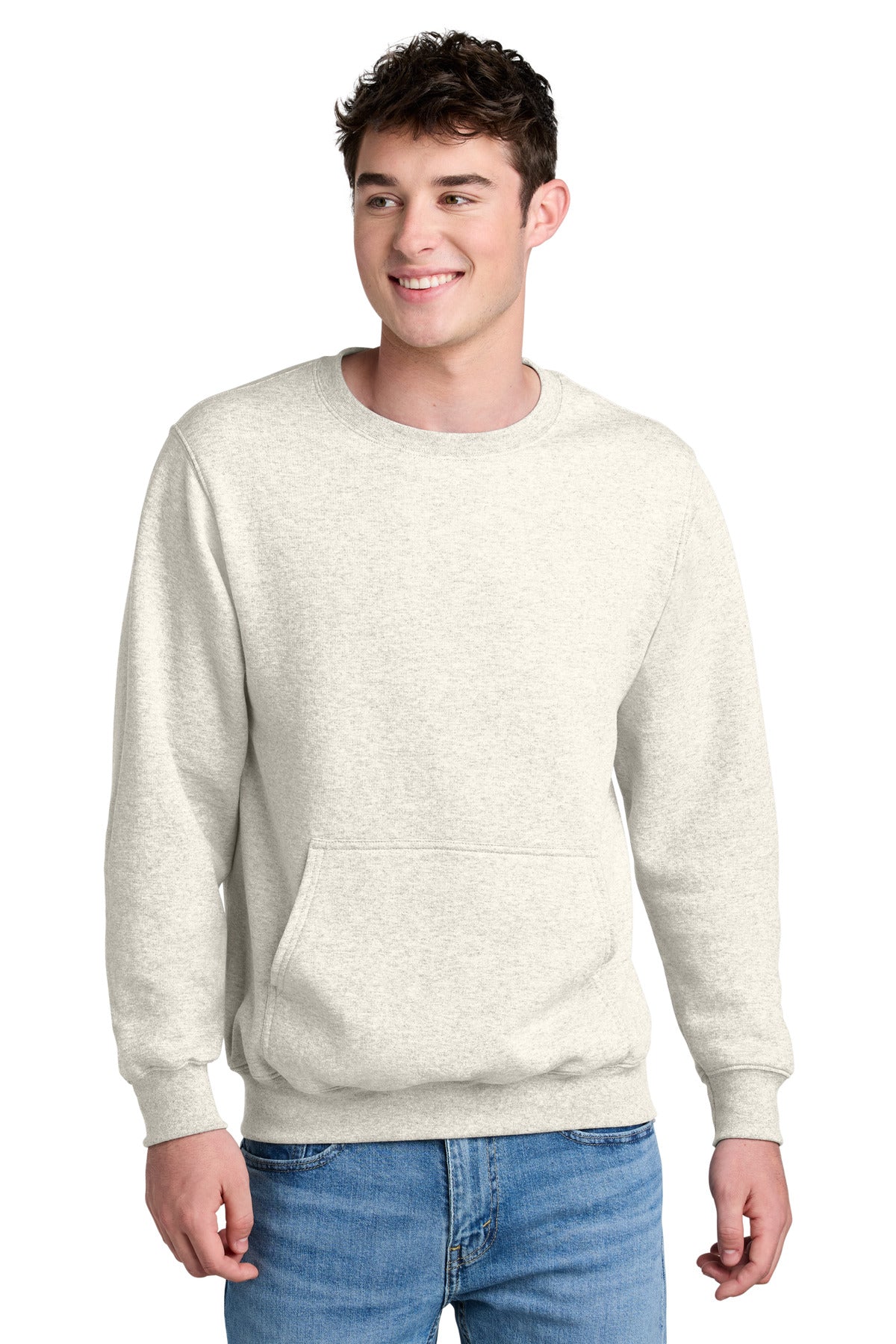 Port & Company? Core Fleece Crewneck Pocket Sweatshirt PC78PKT