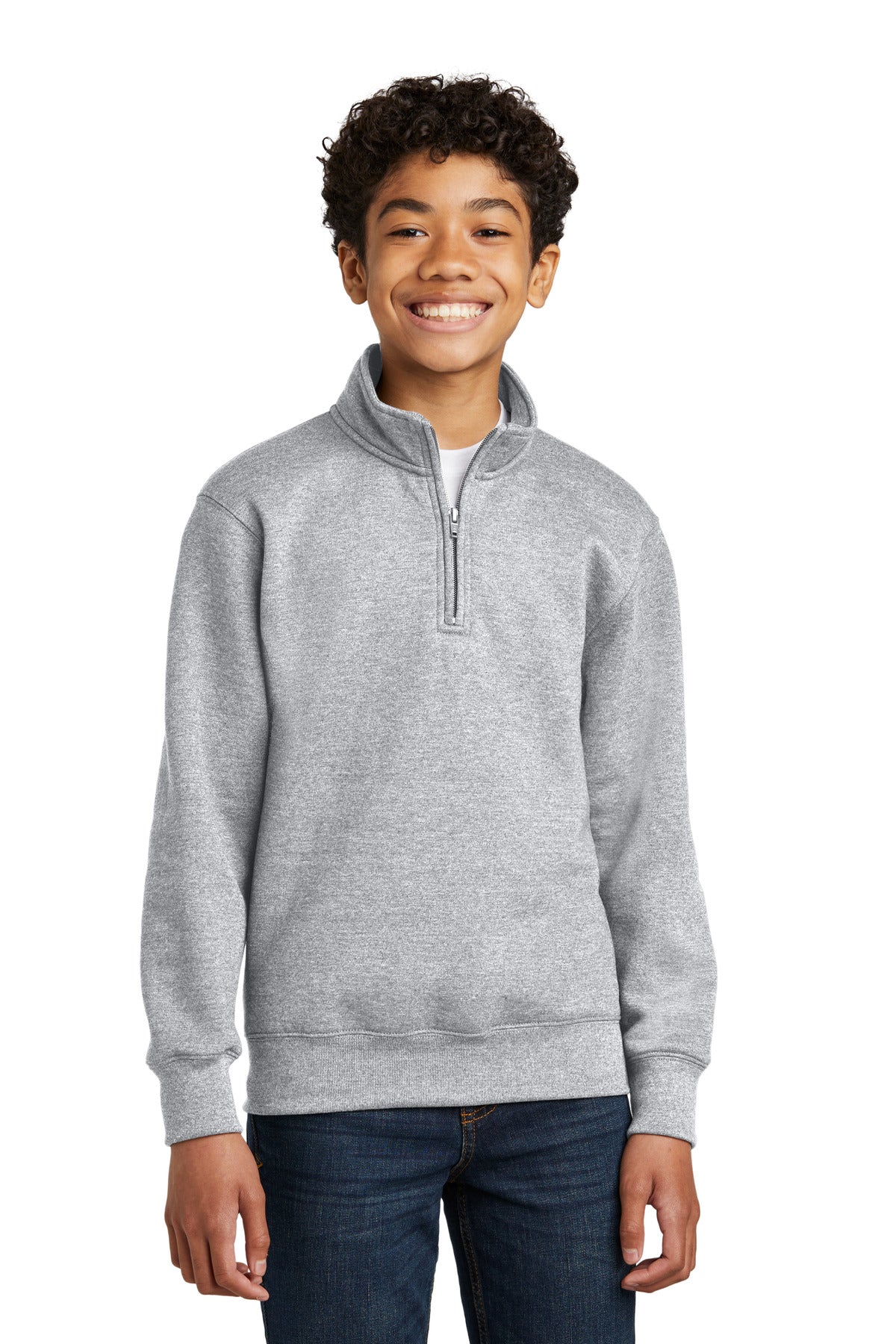 Port & Company? Youth Core Fleece 1/4-Zip Pullover Sweatshirt PC78YQ