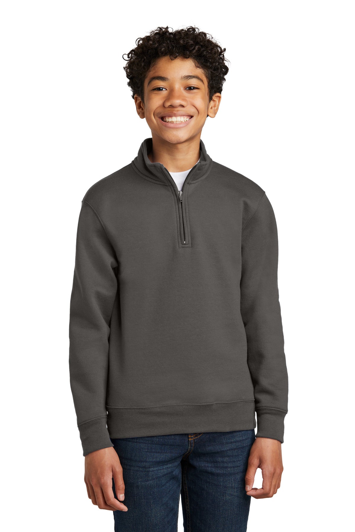 Port & Company? Youth Core Fleece 1/4-Zip Pullover Sweatshirt PC78YQ