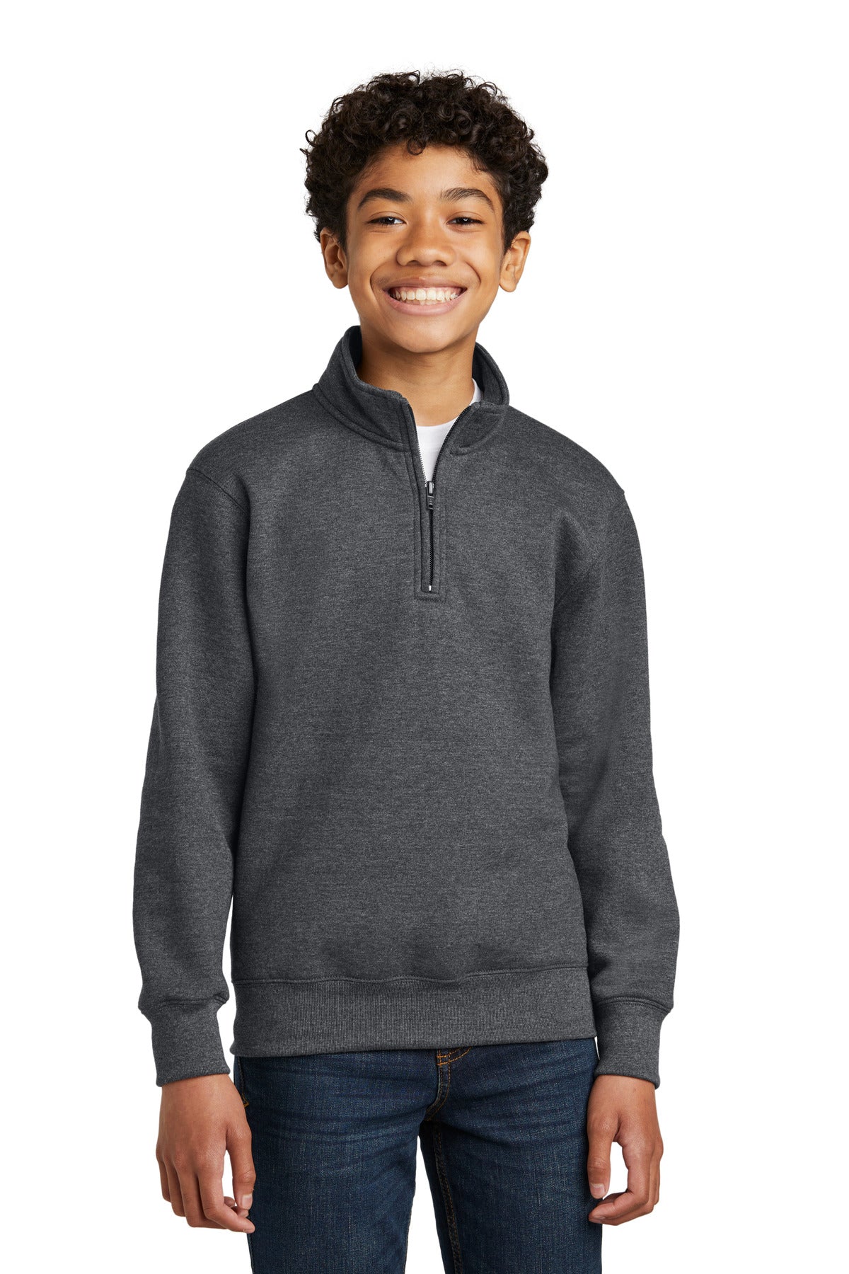 Port & Company? Youth Core Fleece 1/4-Zip Pullover Sweatshirt PC78YQ