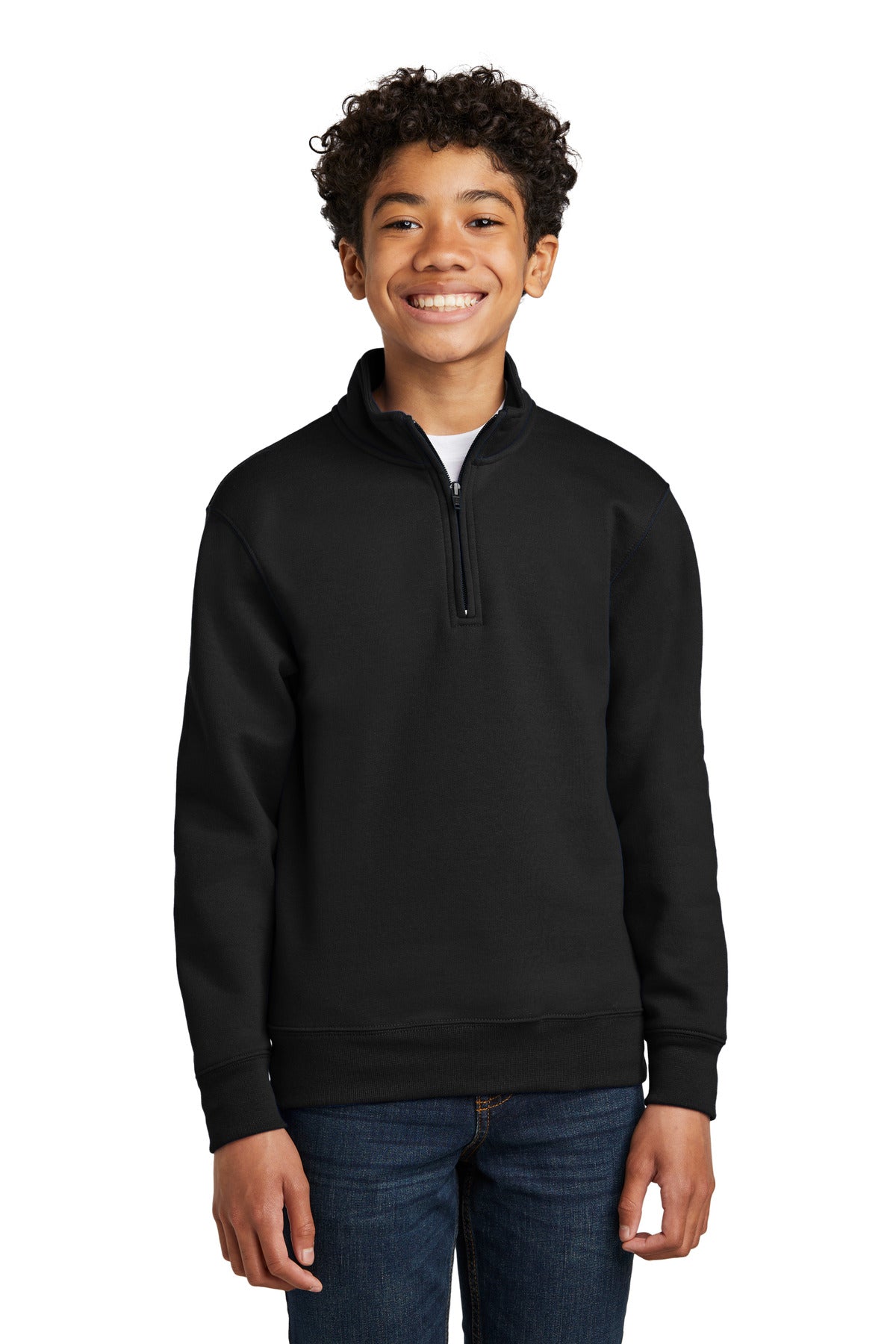 Port & Company? Youth Core Fleece 1/4-Zip Pullover Sweatshirt PC78YQ