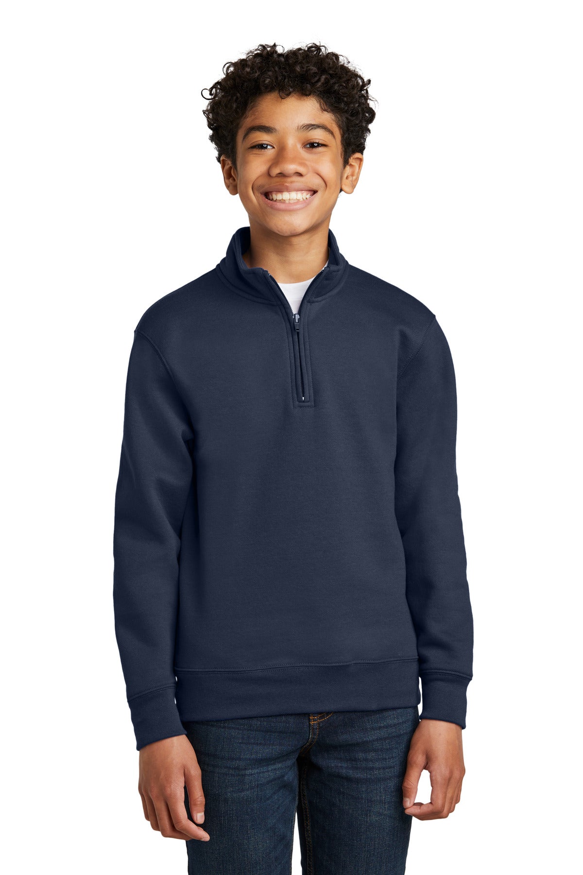 Port & Company? Youth Core Fleece 1/4-Zip Pullover Sweatshirt PC78YQ