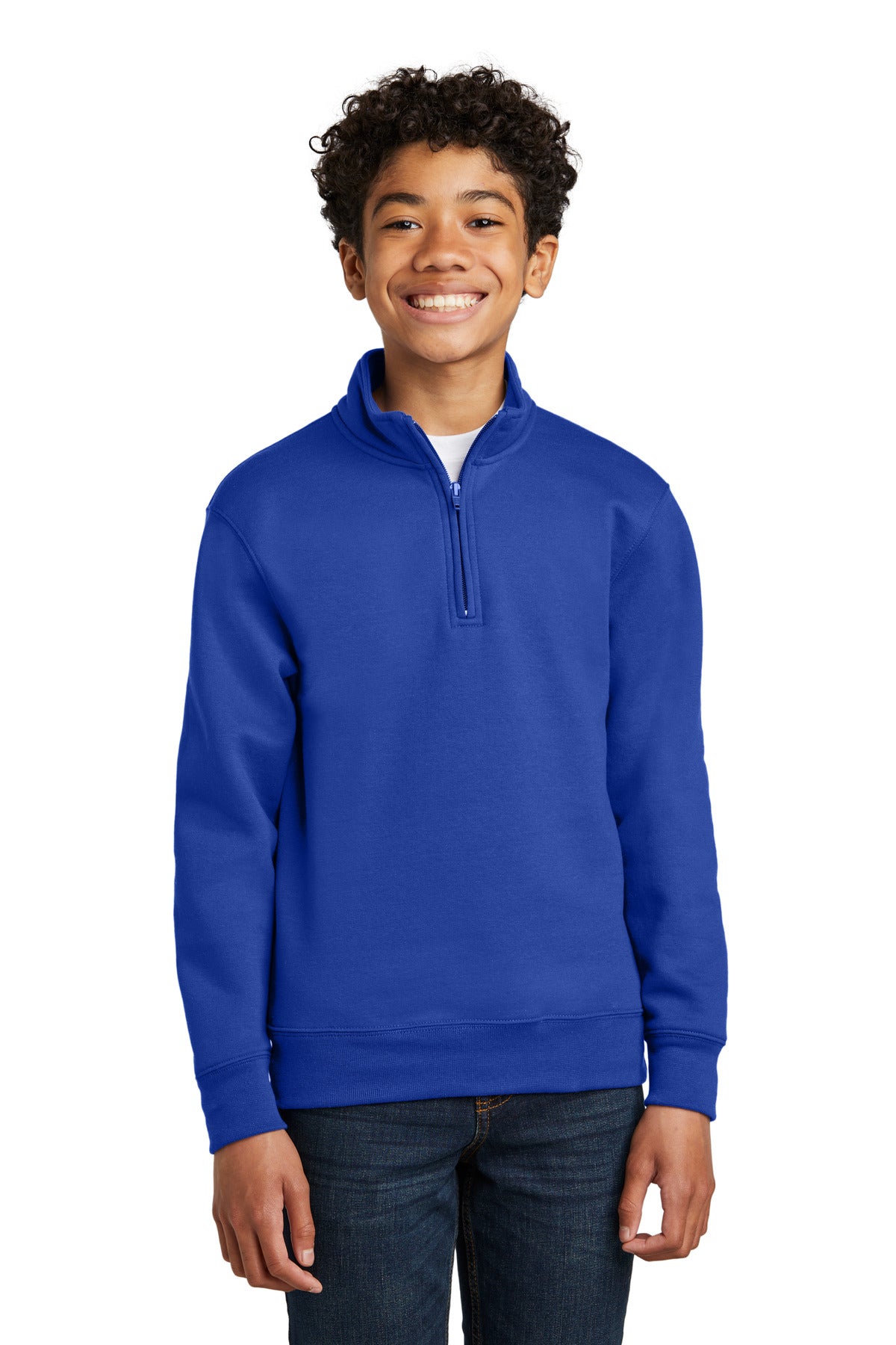 Port & Company? Youth Core Fleece 1/4-Zip Pullover Sweatshirt PC78YQ