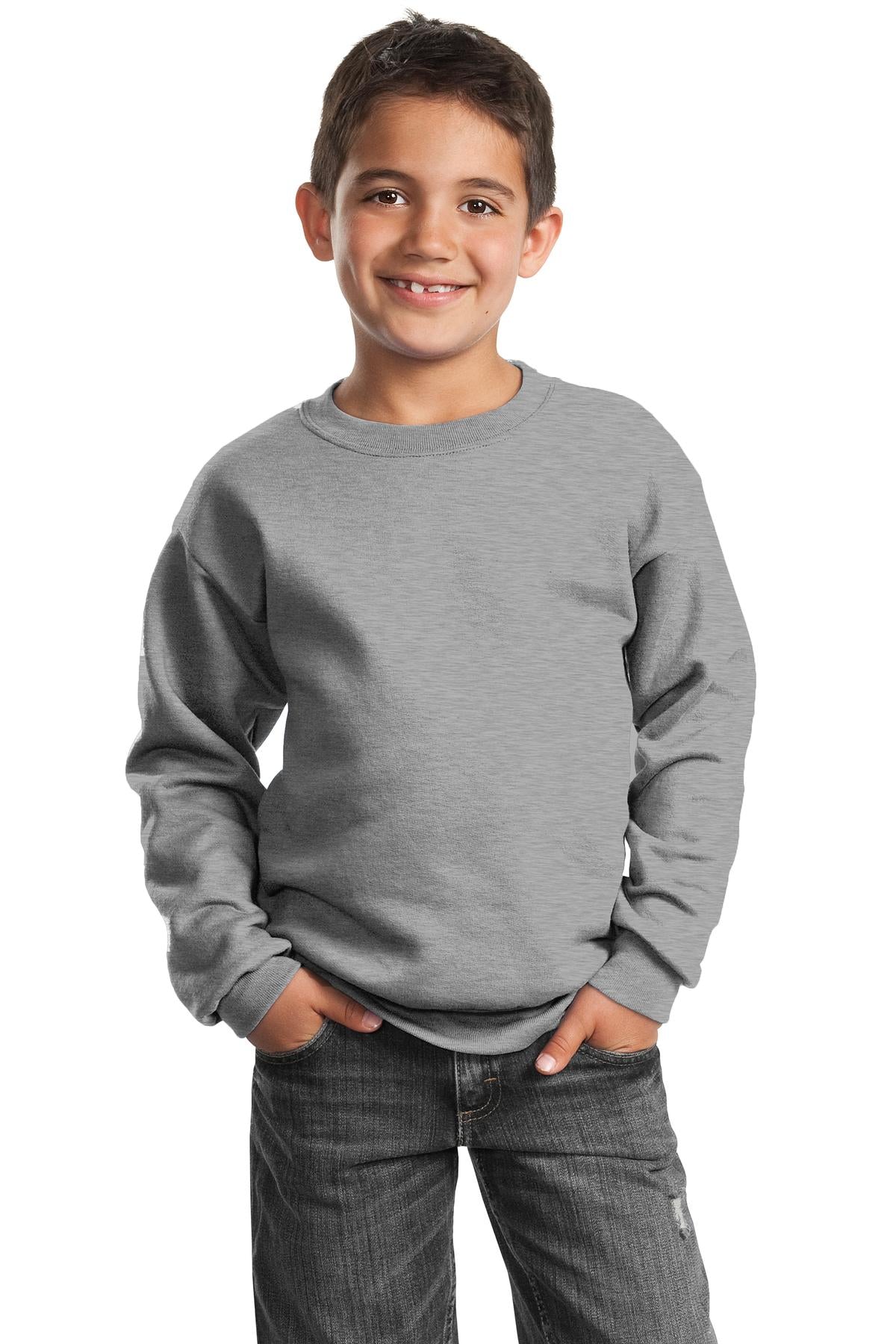 Port & Company? Youth Core Fleece Crewneck Sweatshirt.  PC90Y