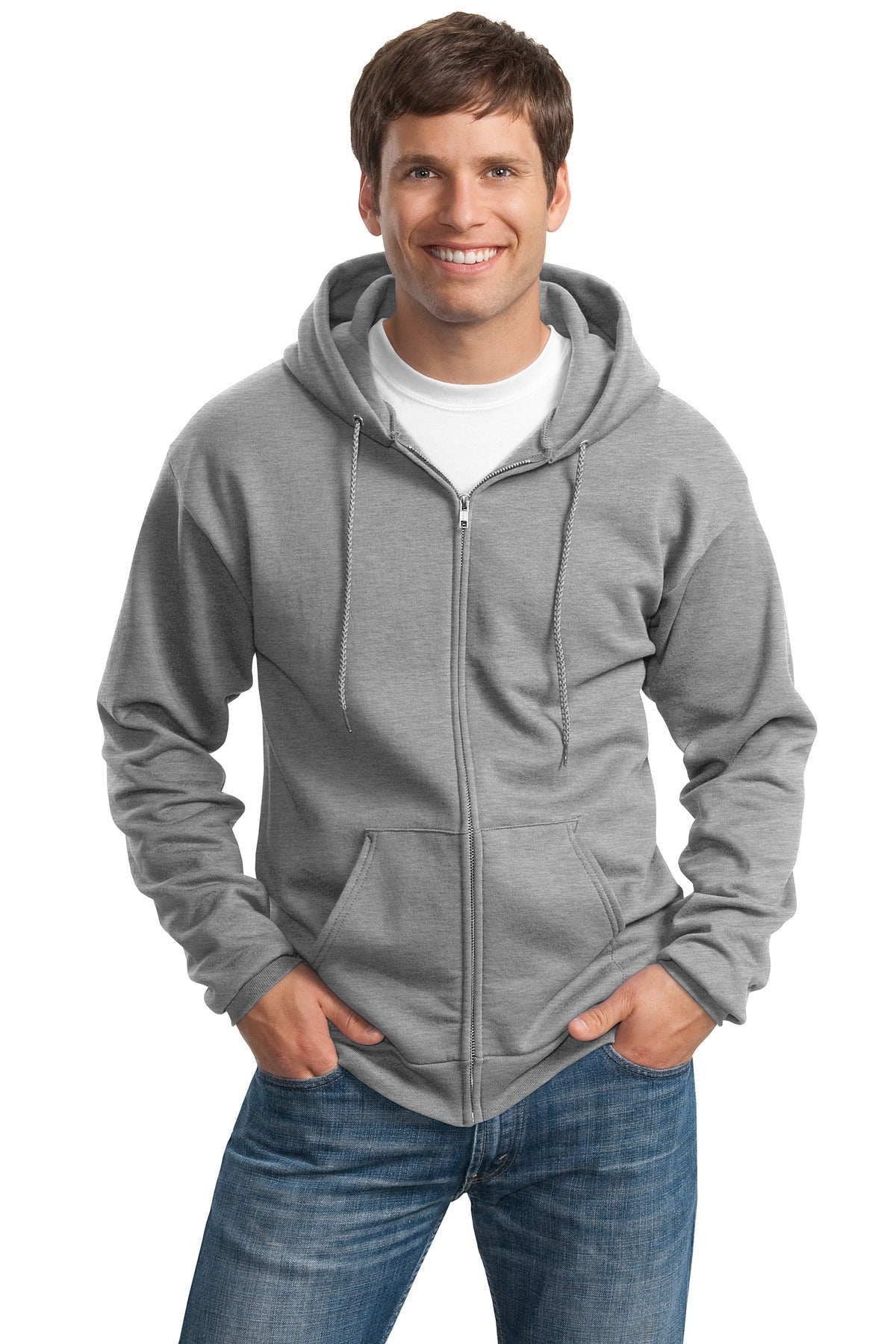 Port & Company? Tall Essential Fleece Full-Zip Hooded Sweatshirt. PC90ZHT