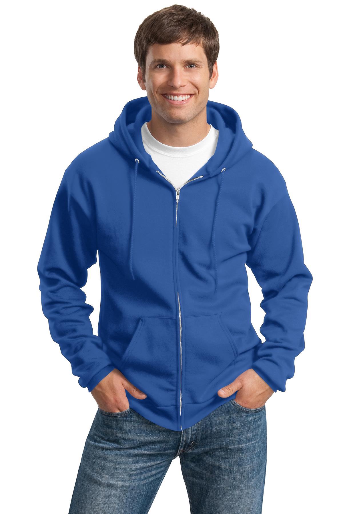 Port & Company? Tall Essential Fleece Full-Zip Hooded Sweatshirt. PC90ZHT