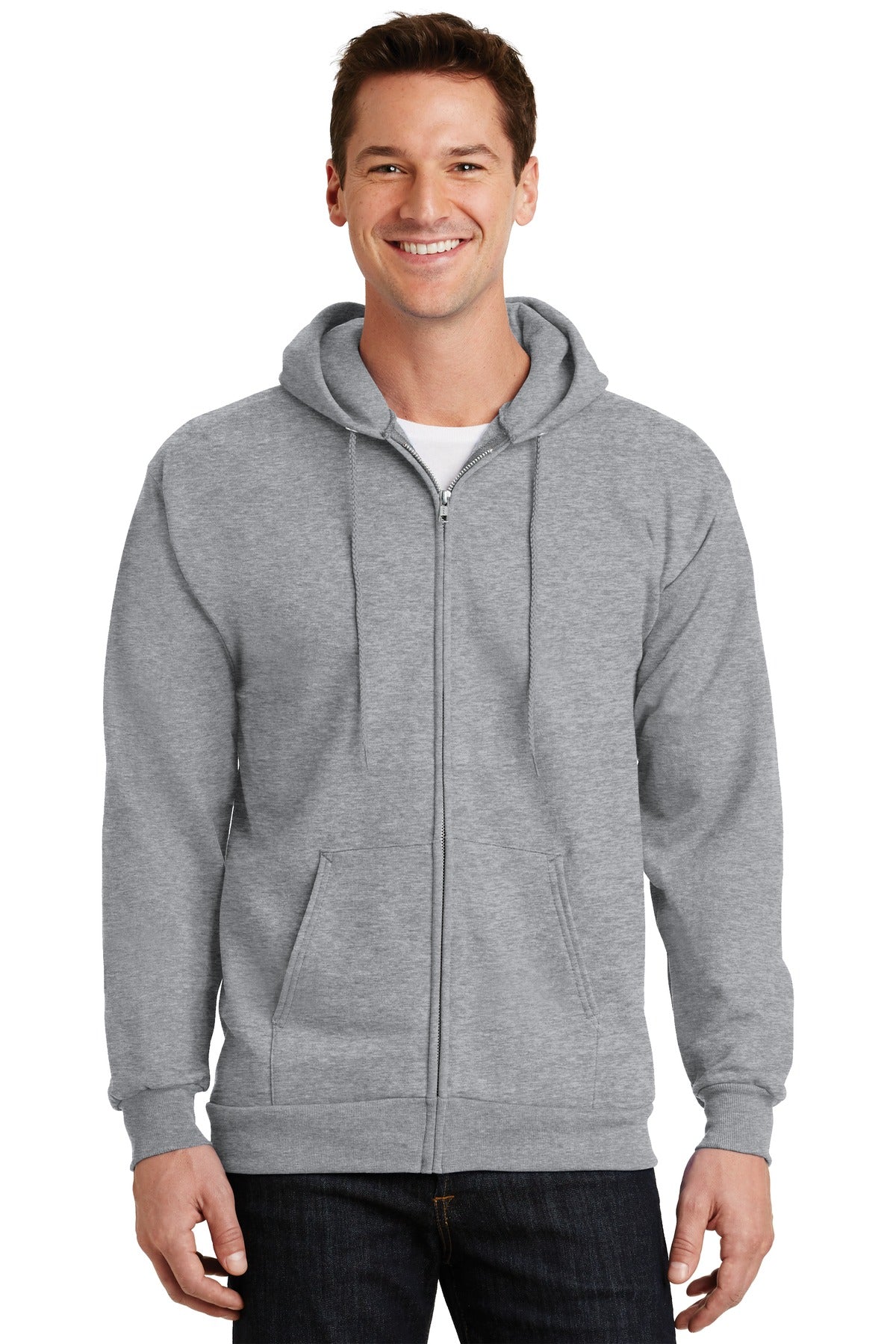 Port & Company? Essential Fleece Full-Zip Hooded Sweatshirt.  PC90ZH