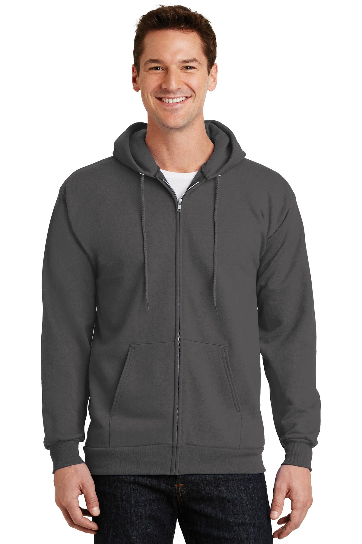 Port & Company? Essential Fleece Full-Zip Hooded Sweatshirt.  PC90ZH