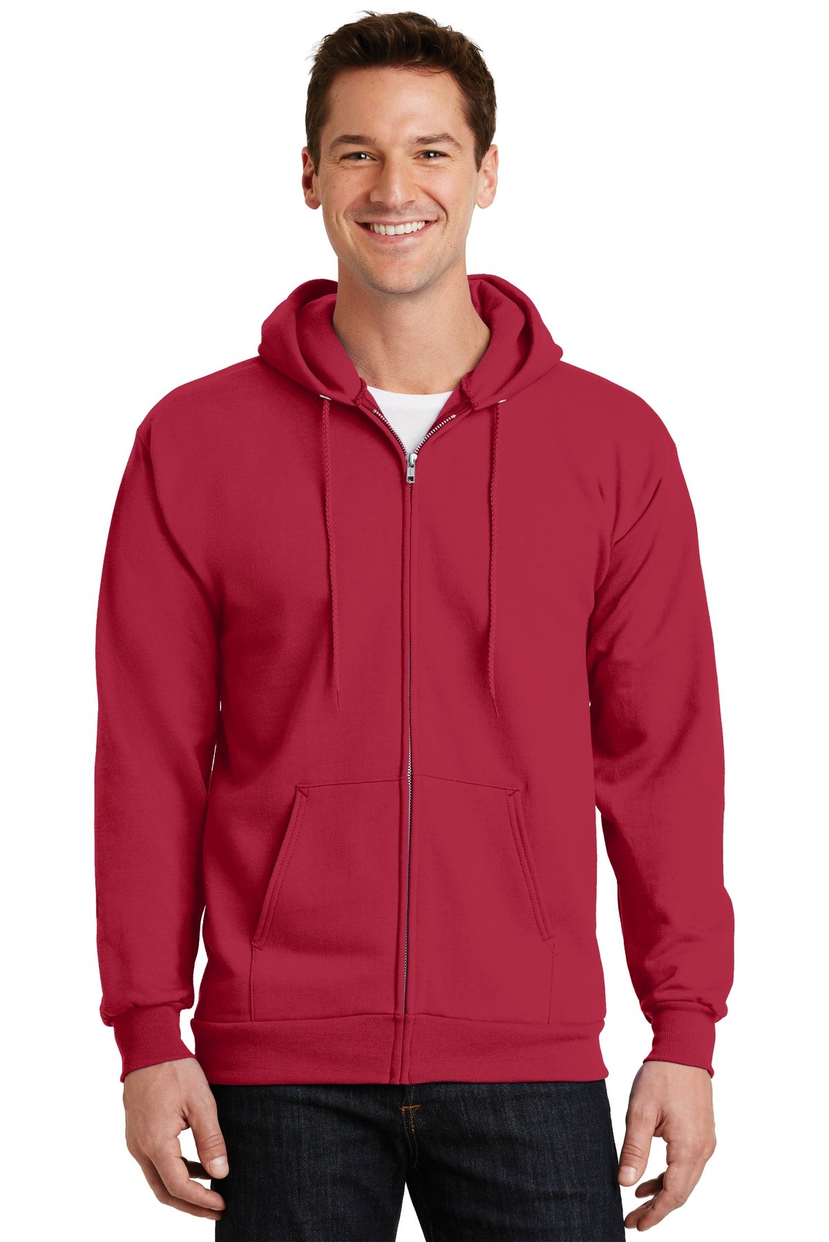 Port & Company? Essential Fleece Full-Zip Hooded Sweatshirt.  PC90ZH