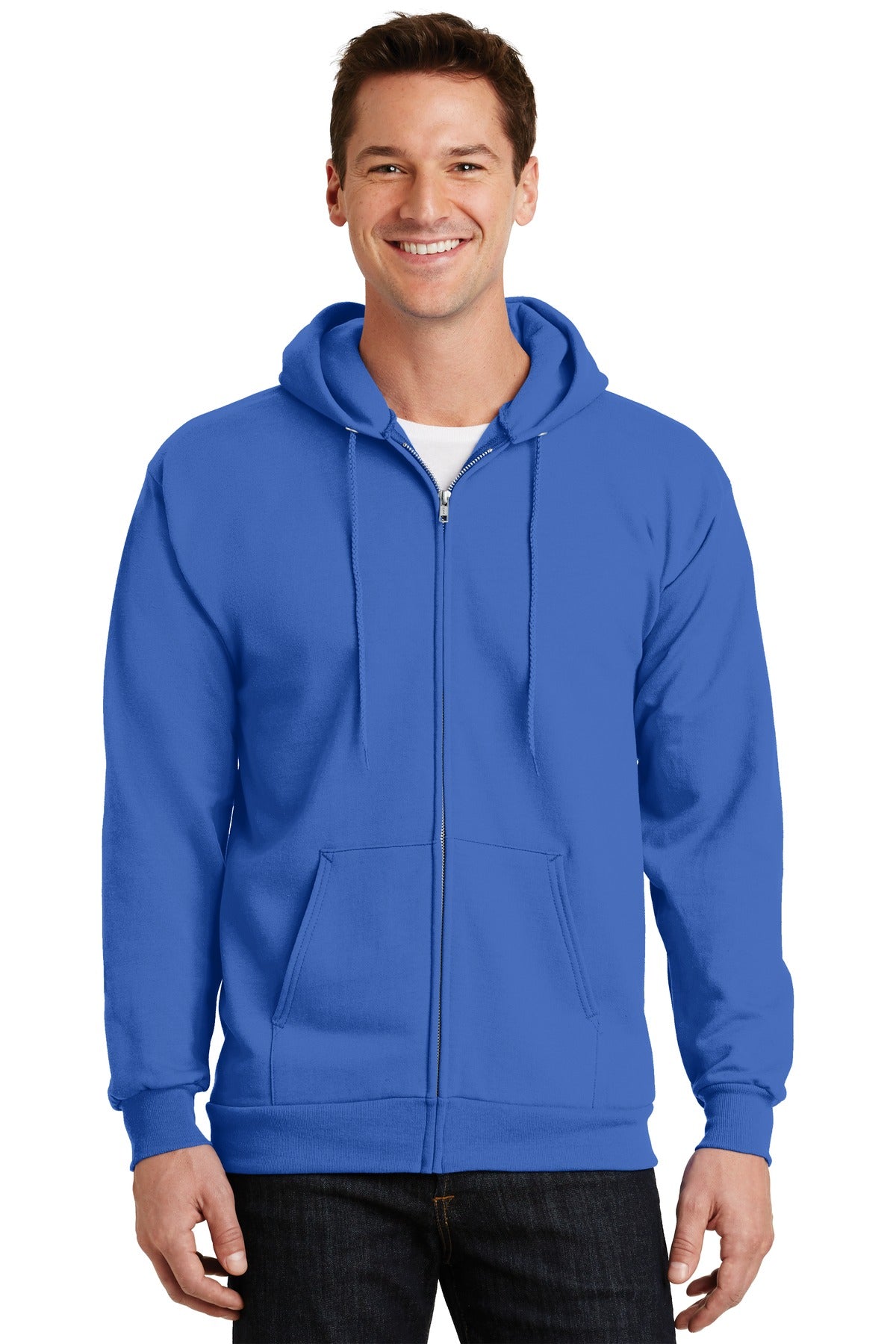 Port & Company? Essential Fleece Full-Zip Hooded Sweatshirt.  PC90ZH