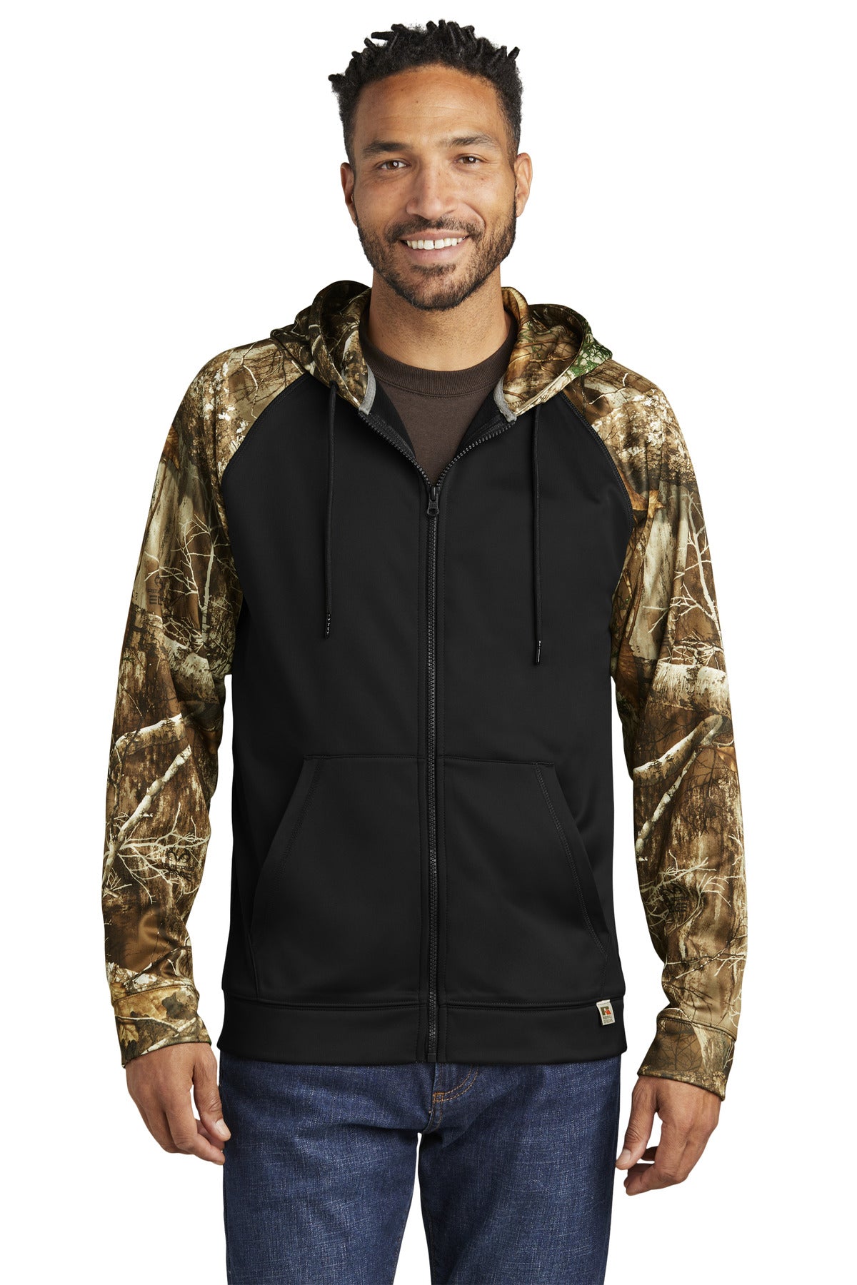 Russell Outdoors? Realtree? Performance Colorblock Full-Zip Hoodie RU452