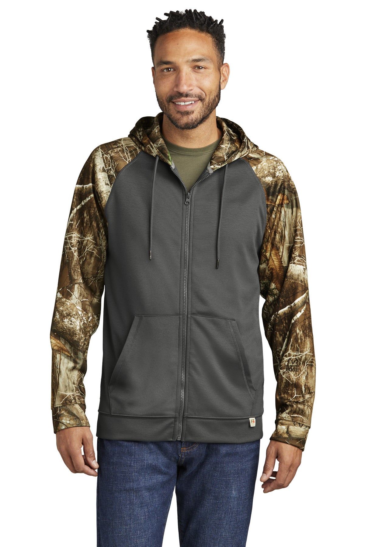 Russell Outdoors? Realtree? Performance Colorblock Full-Zip Hoodie RU452