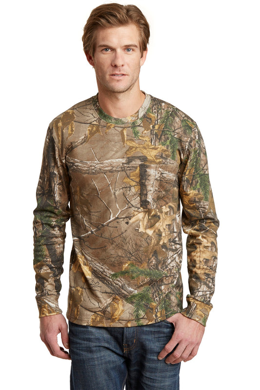 Russell Outdoors&#8482; Realtree? Long Sleeve Explorer 100% Cotton T-Shirt with Pocket. S020R