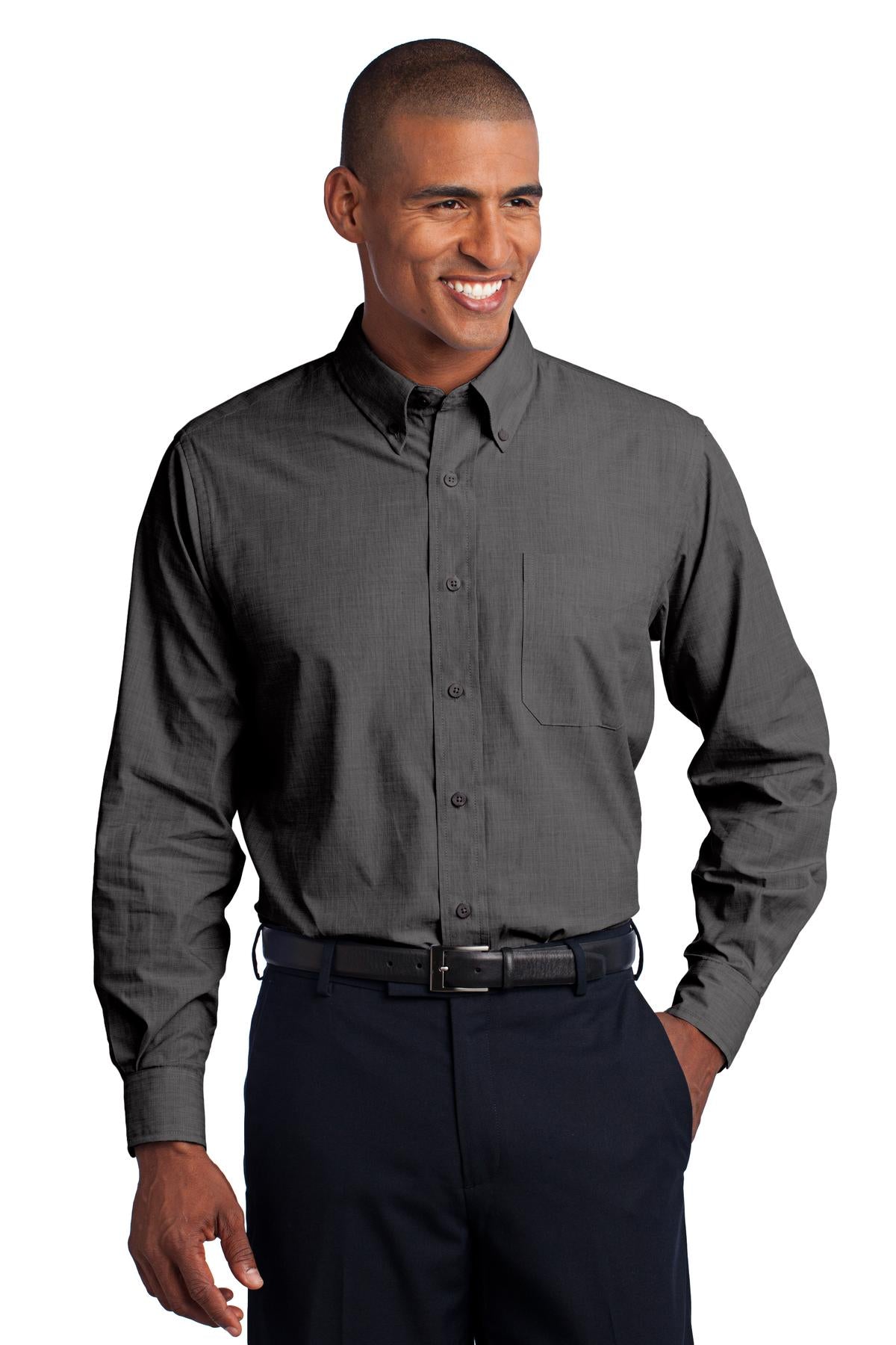 Port Authority? Tall Crosshatch Easy Care Shirt. TLS640