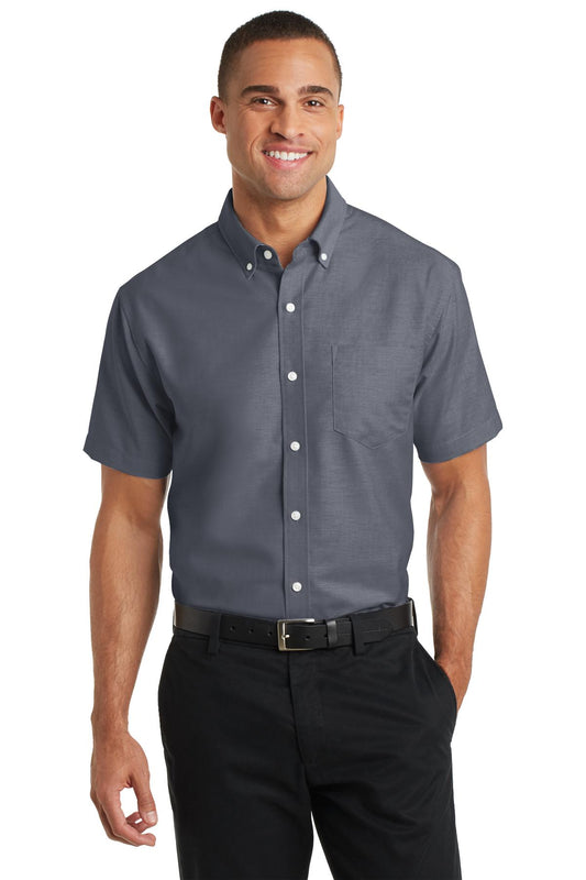 Port Authority? Short Sleeve SuperPro? Oxford Shirt. S659