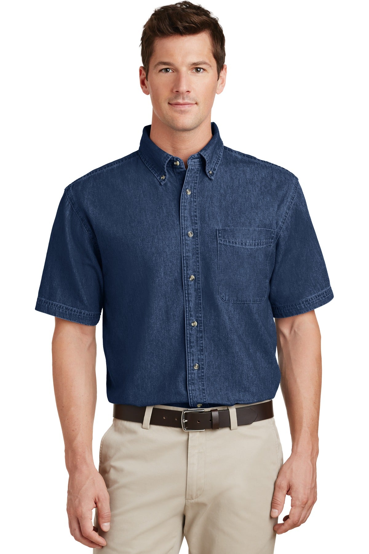 Port & Company? - Short Sleeve Value Denim Shirt. SP11