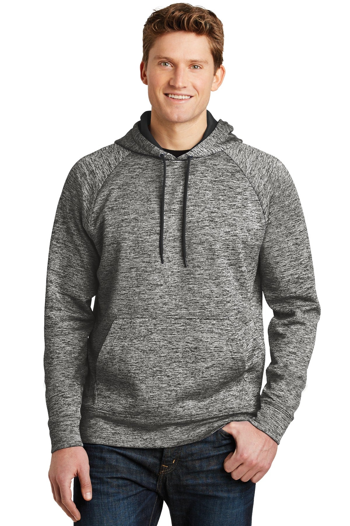 Sport-Tek? PosiCharge? Electric Heather Fleece Hooded Pullover. ST225