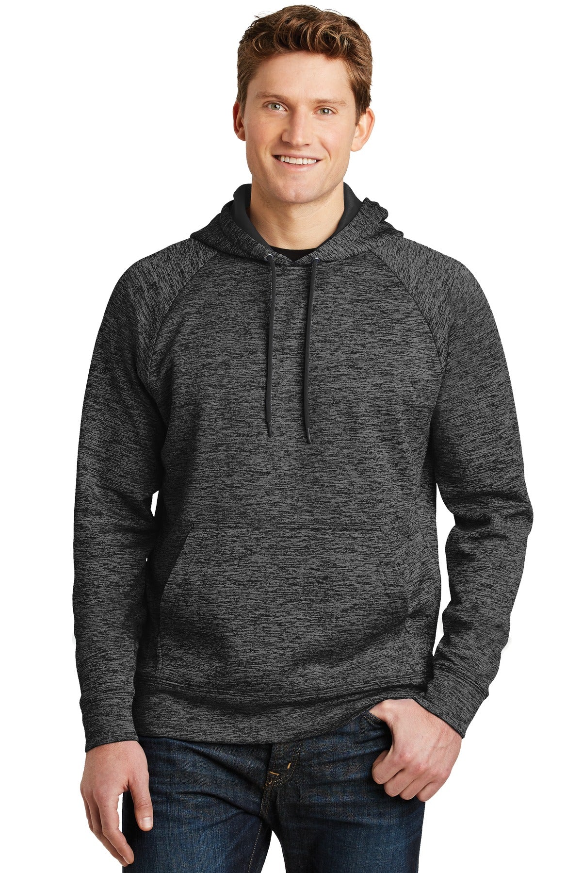 Sport-Tek? PosiCharge? Electric Heather Fleece Hooded Pullover. ST225