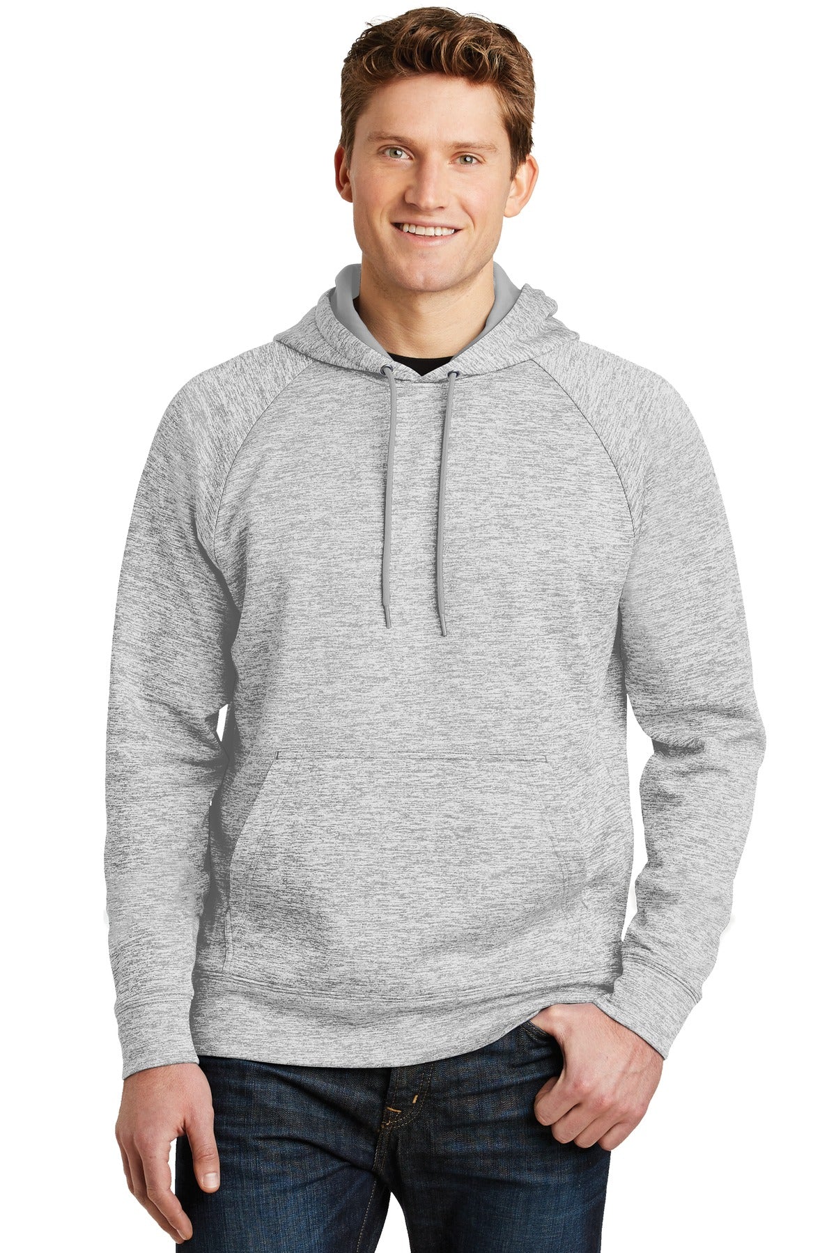 Sport-Tek? PosiCharge? Electric Heather Fleece Hooded Pullover. ST225