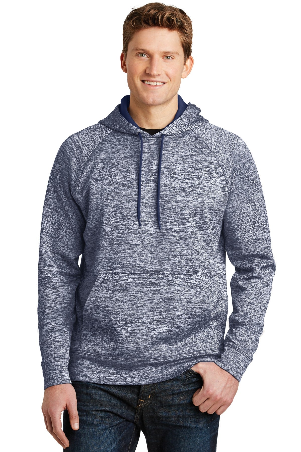 Sport-Tek? PosiCharge? Electric Heather Fleece Hooded Pullover. ST225