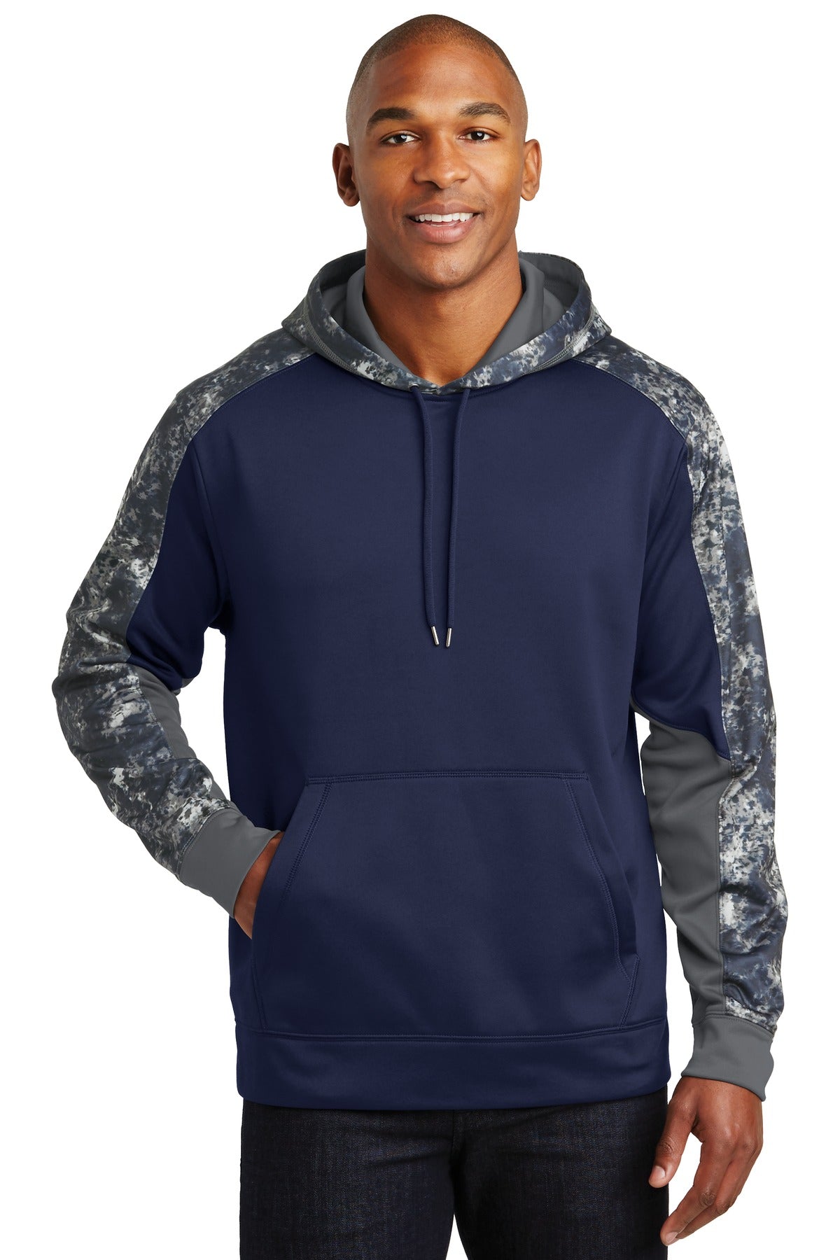 Sport-Tek? Sport-Wick? Mineral Freeze Fleece Colorblock Hooded Pullover. ST231