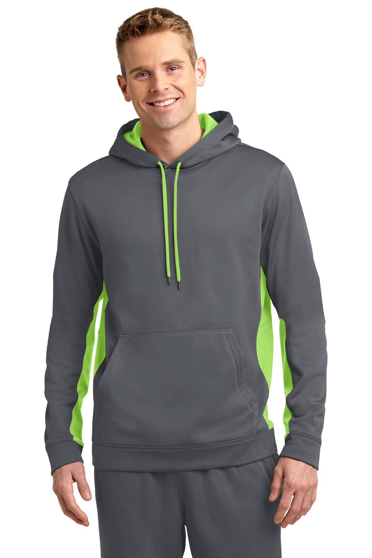 Sport-Tek? Sport-Wick? Fleece Colorblock Hooded Pullover. ST235