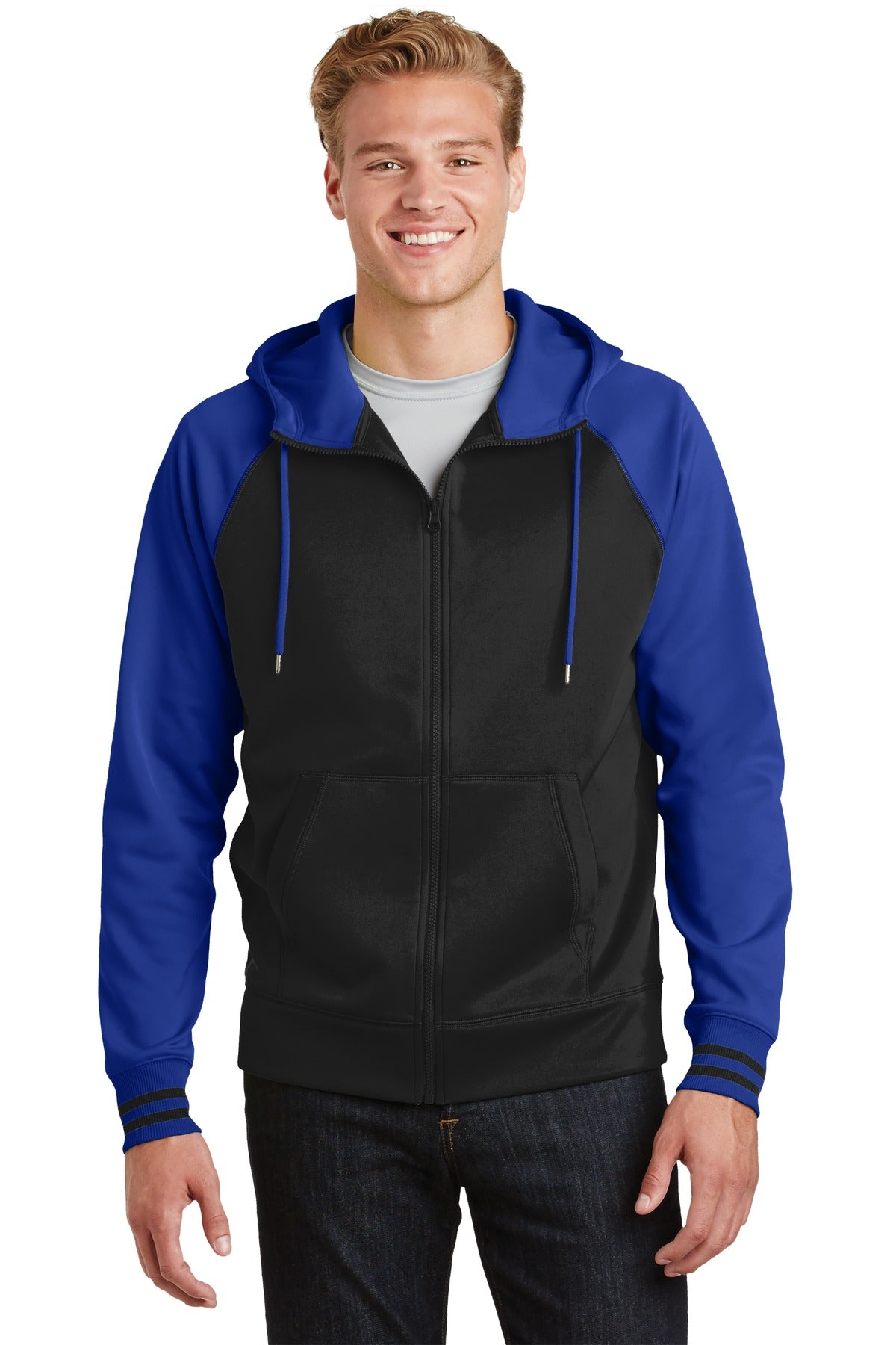 Sport-Tek? Sport-Wick? Varsity Fleece Full-Zip Hooded Jacket. ST236