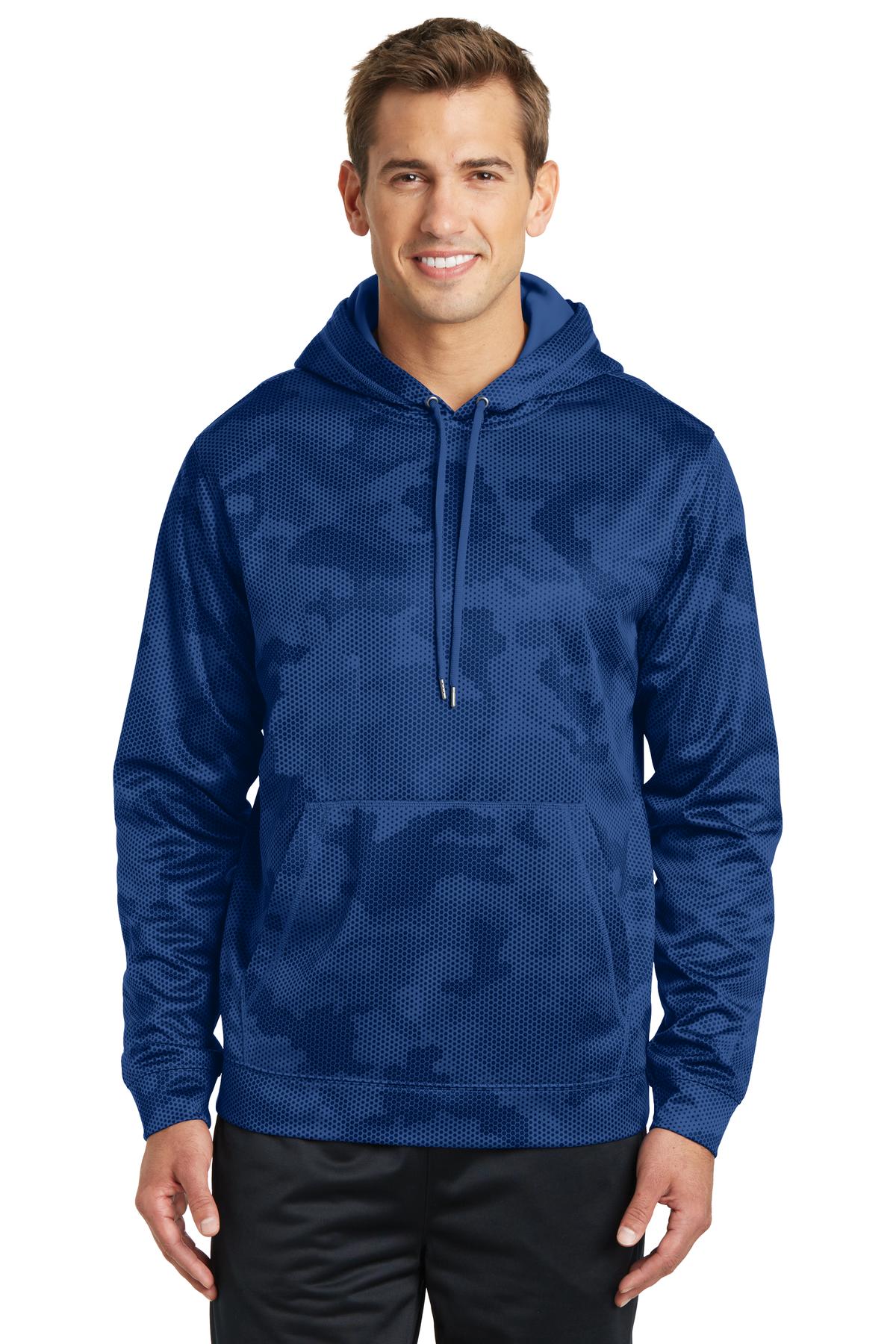 Sport-Tek? Sport-Wick? CamoHex Fleece Hooded Pullover. ST240