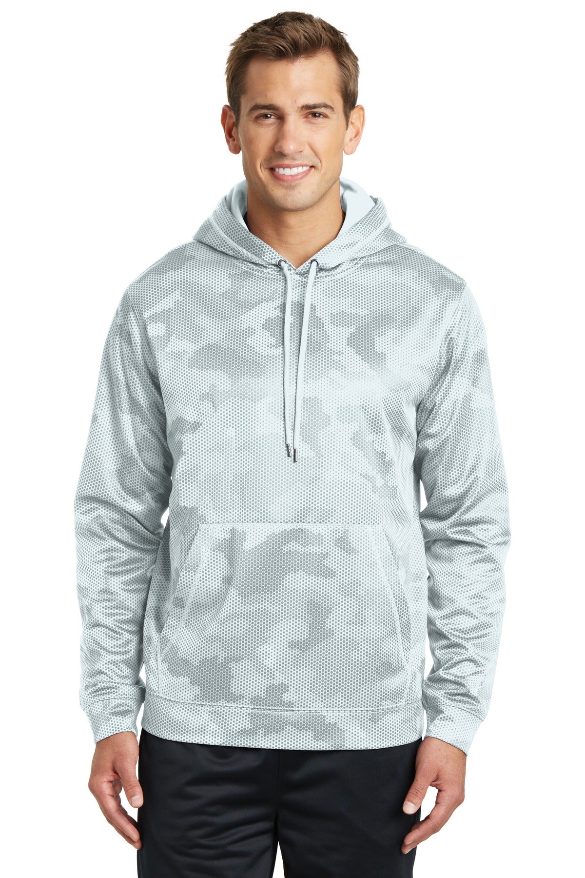 Sport-Tek? Sport-Wick? CamoHex Fleece Hooded Pullover. ST240