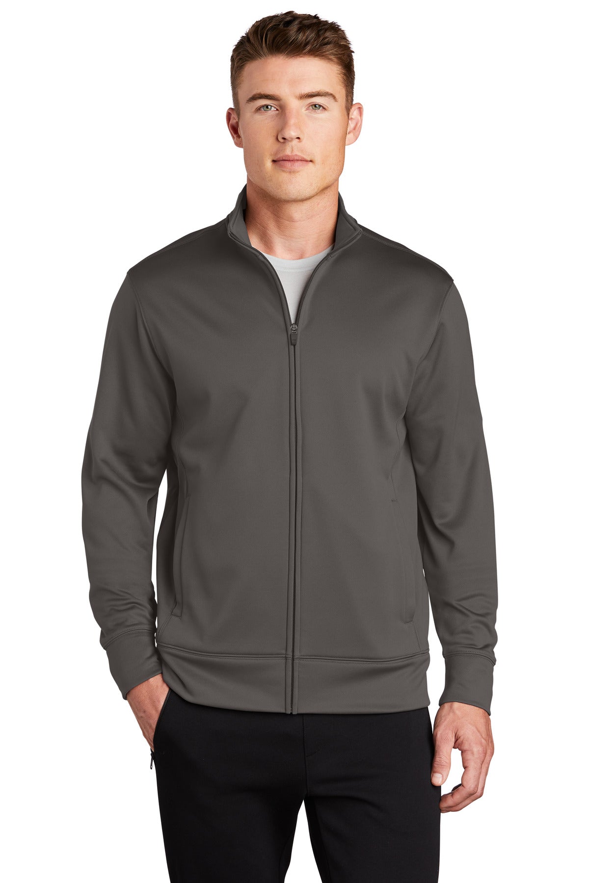 Sport-Tek? Sport-Wick? Fleece Full-Zip Jacket.  ST241