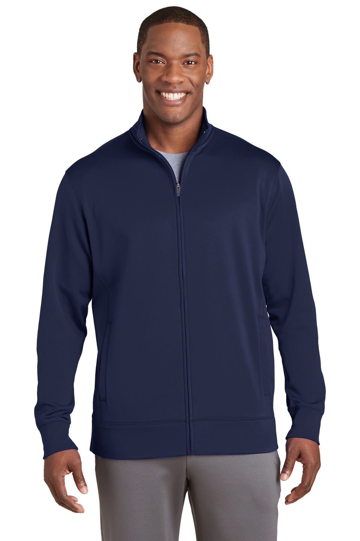 Sport-Tek? Sport-Wick? Fleece Full-Zip Jacket.  ST241