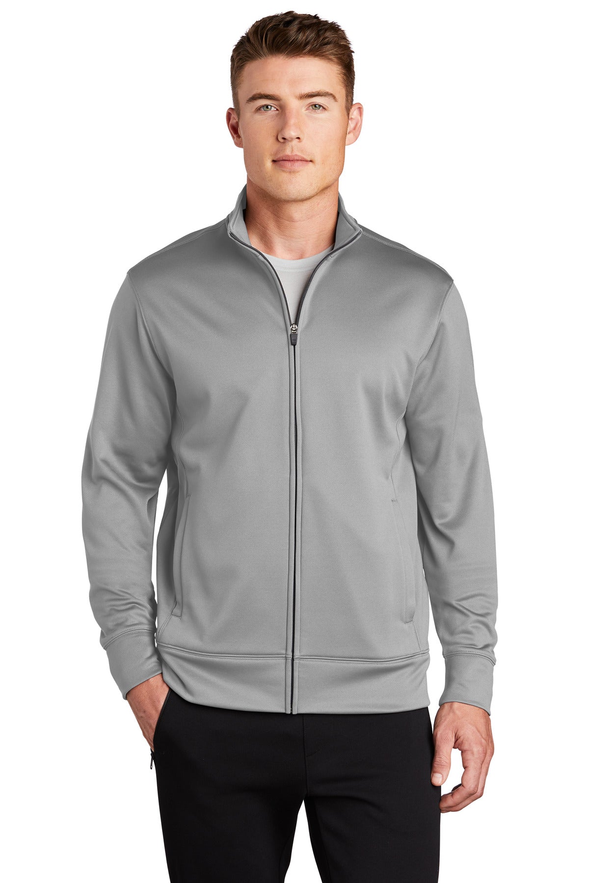 Sport-Tek? Sport-Wick? Fleece Full-Zip Jacket.  ST241