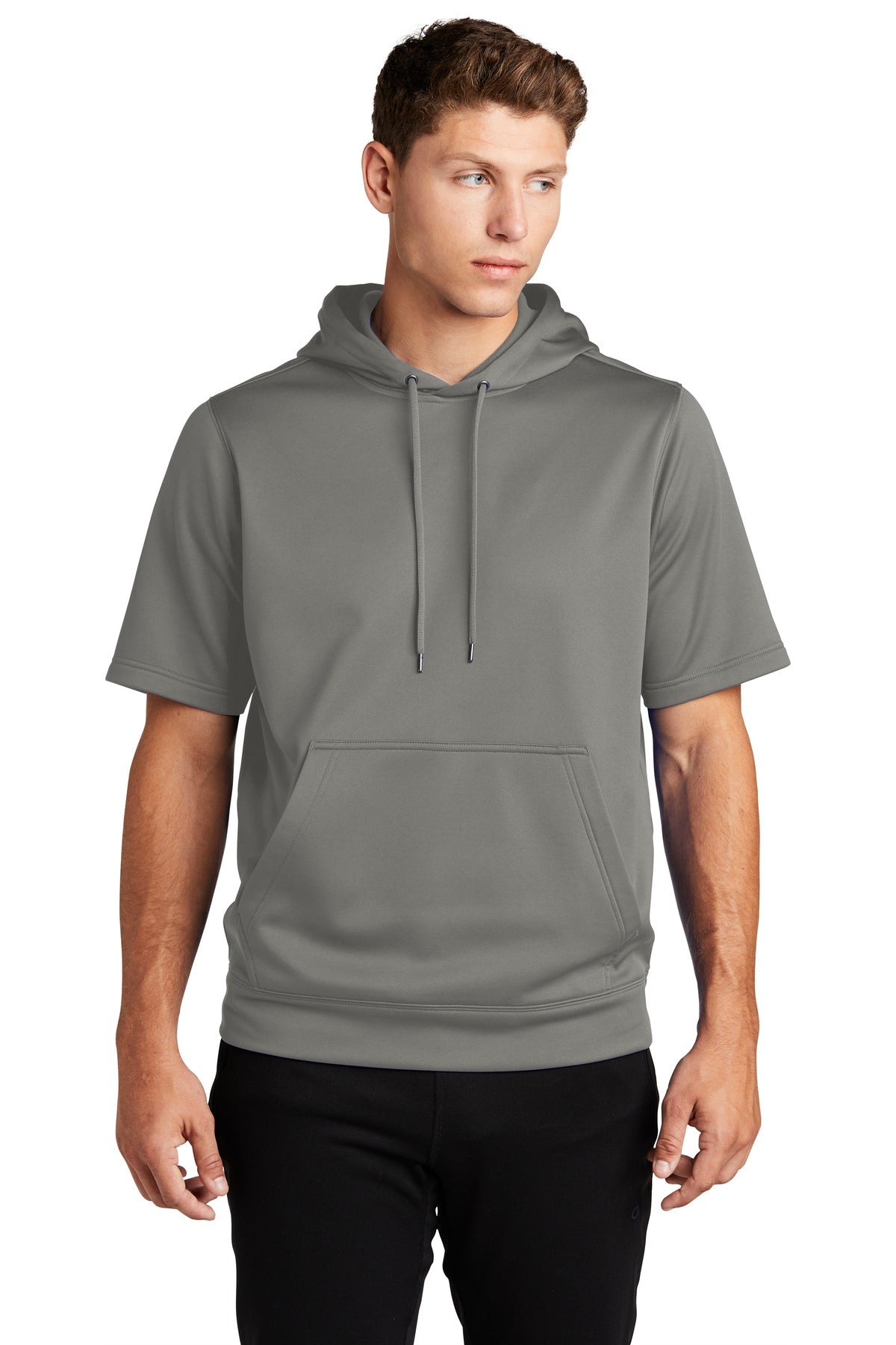 Sport-Tek ? Sport-Wick ? Fleece Short Sleeve Hooded Pullover. ST251