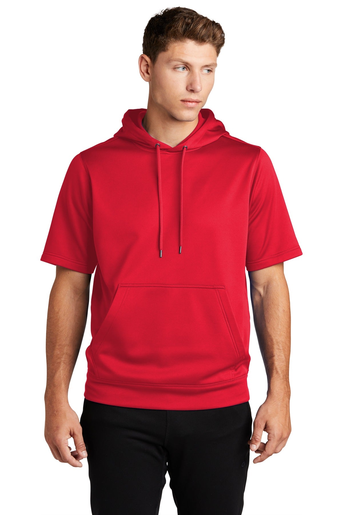 Sport-Tek ? Sport-Wick ? Fleece Short Sleeve Hooded Pullover. ST251