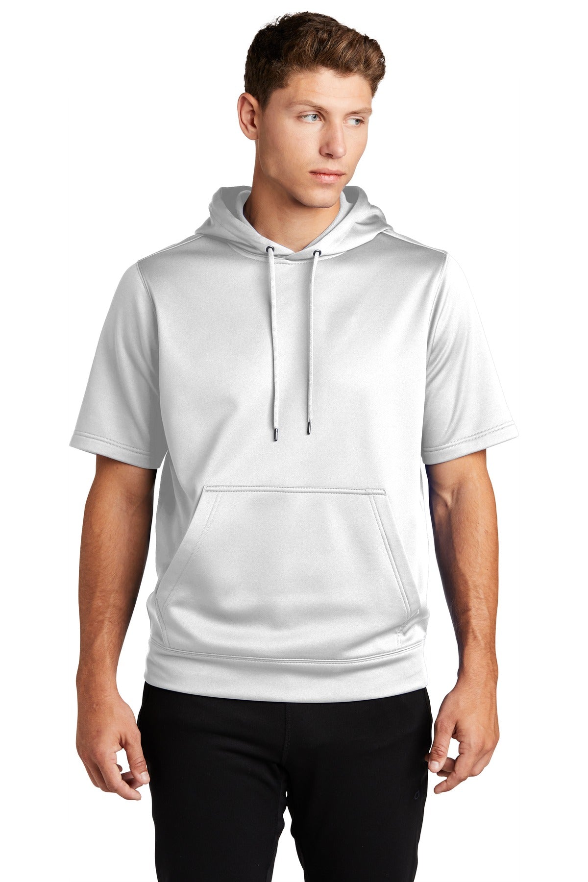 Sport-Tek ? Sport-Wick ? Fleece Short Sleeve Hooded Pullover. ST251