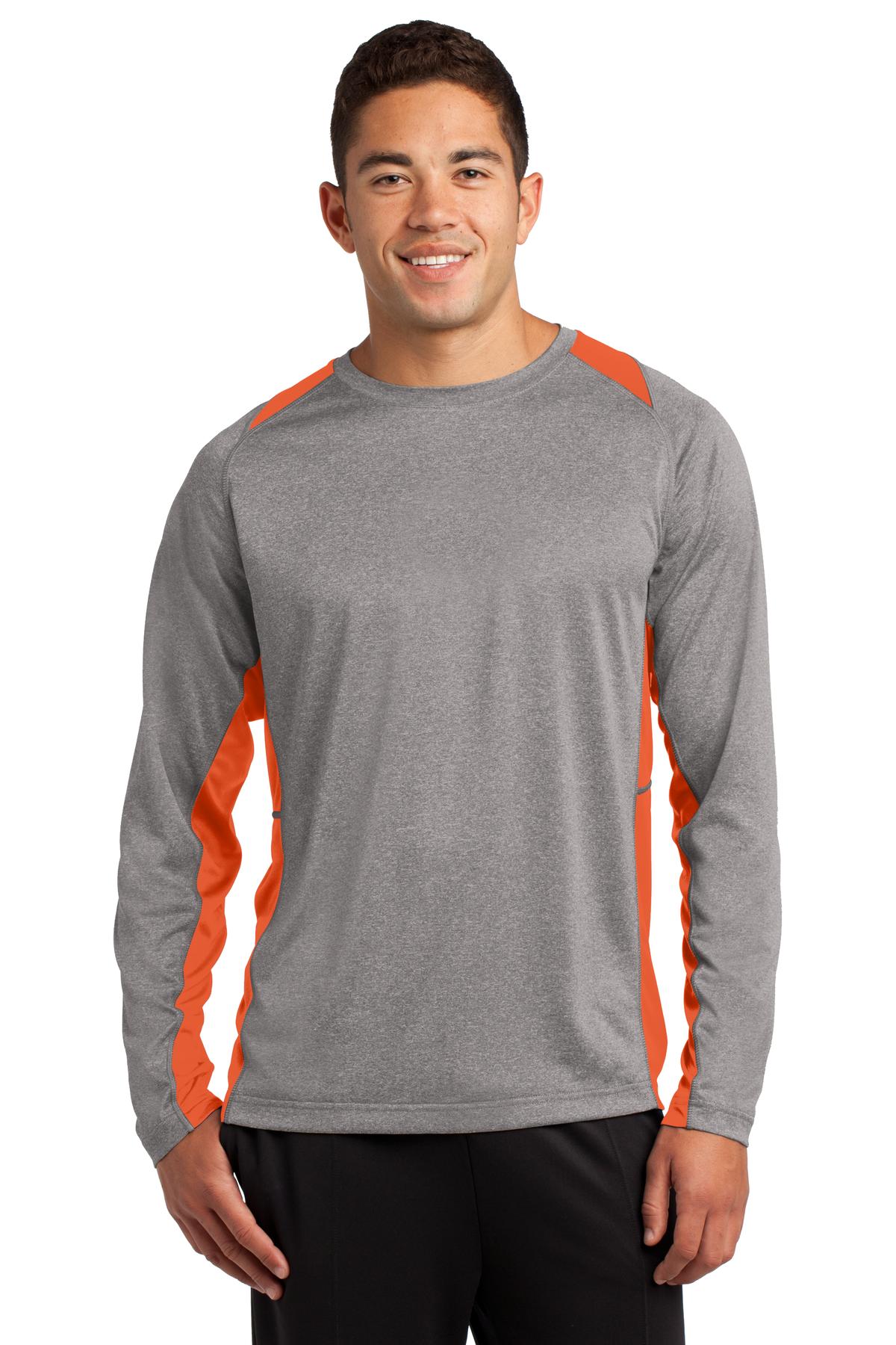 Sport-Tek? Long Sleeve Heather Colorblock Contender? Tee. ST361LS