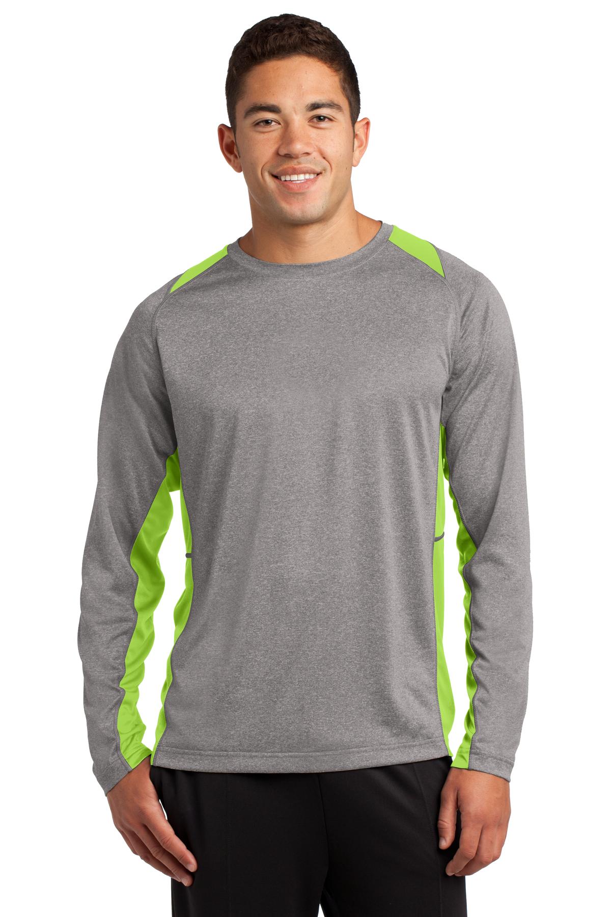 Sport-Tek? Long Sleeve Heather Colorblock Contender? Tee. ST361LS